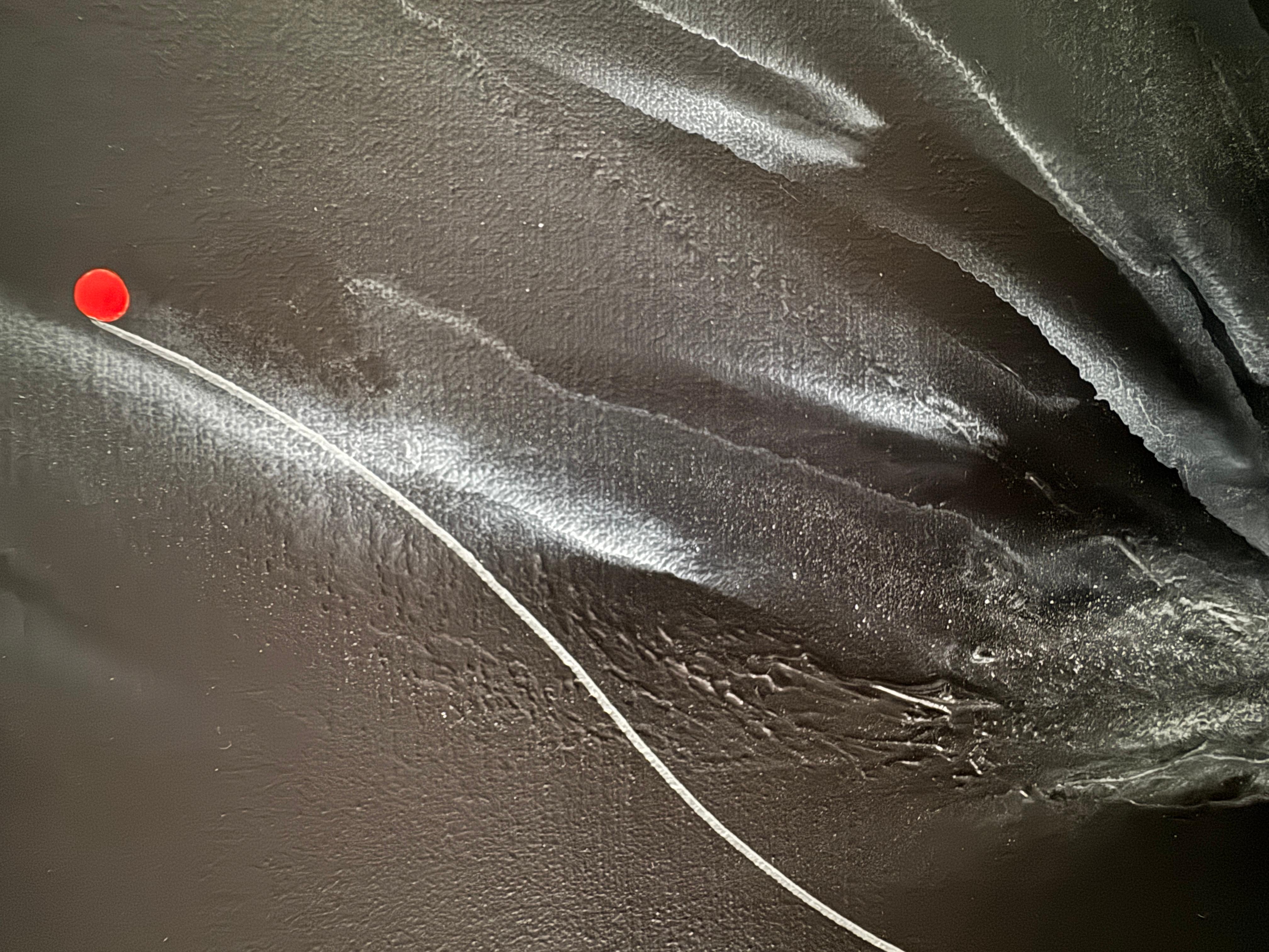 SOGNI-III - Abstract Painting Nero di Svetlana Martin