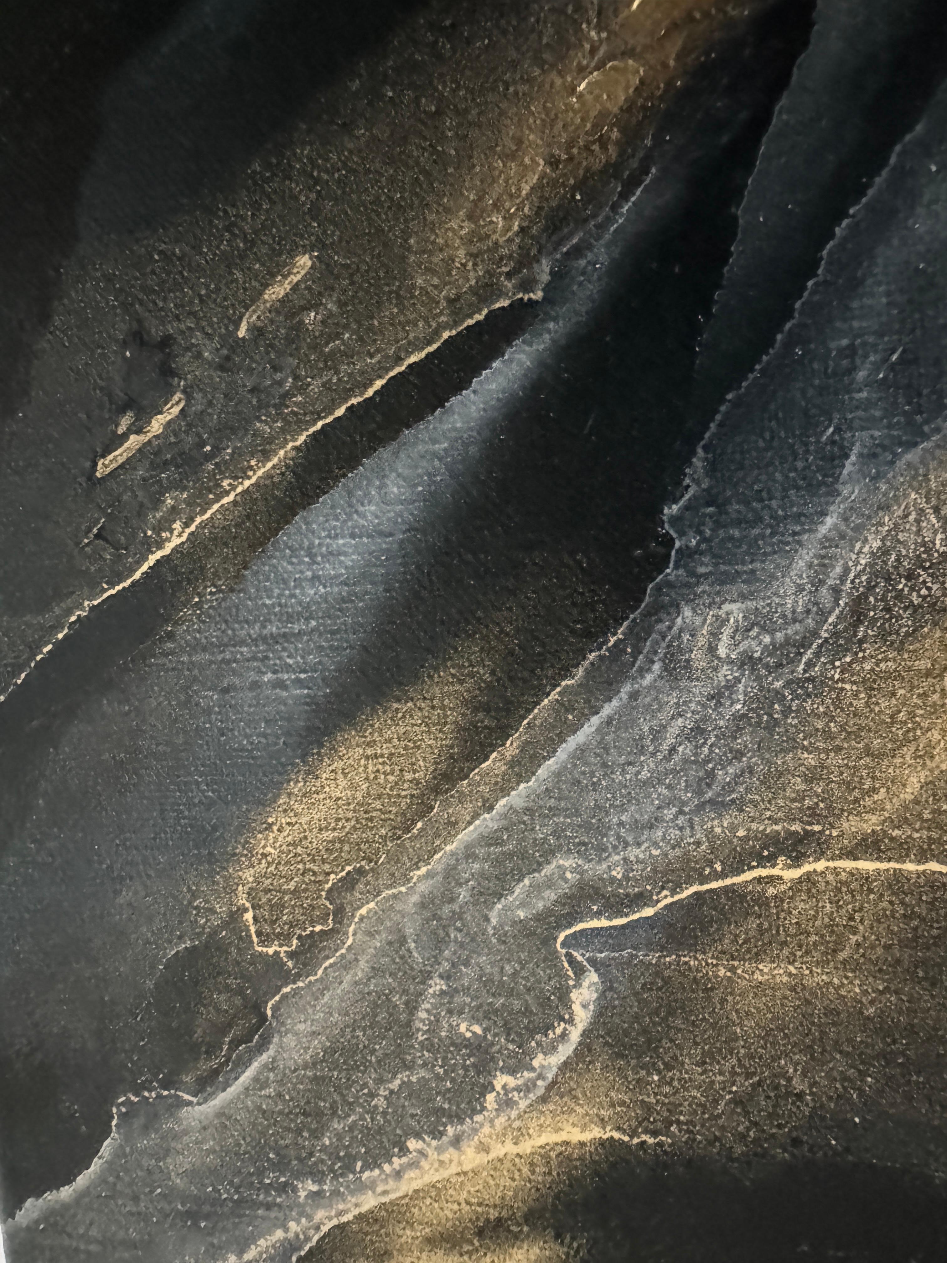JOY-I (Schwarz), Abstract Painting, von Svetlana Martin