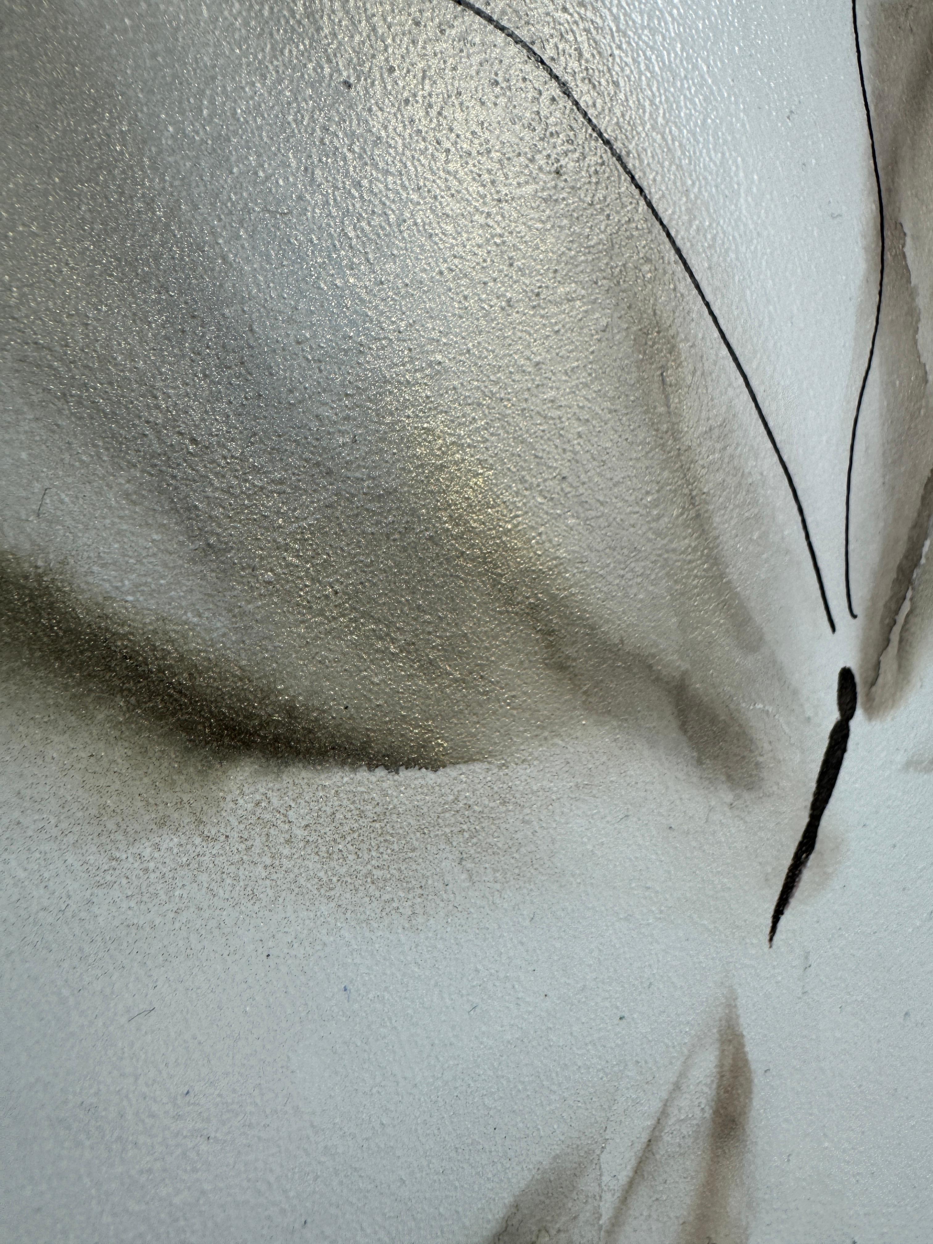 DISPERDERE I SOGNI-II - Abstract Painting Grigio di Svetlana Martin