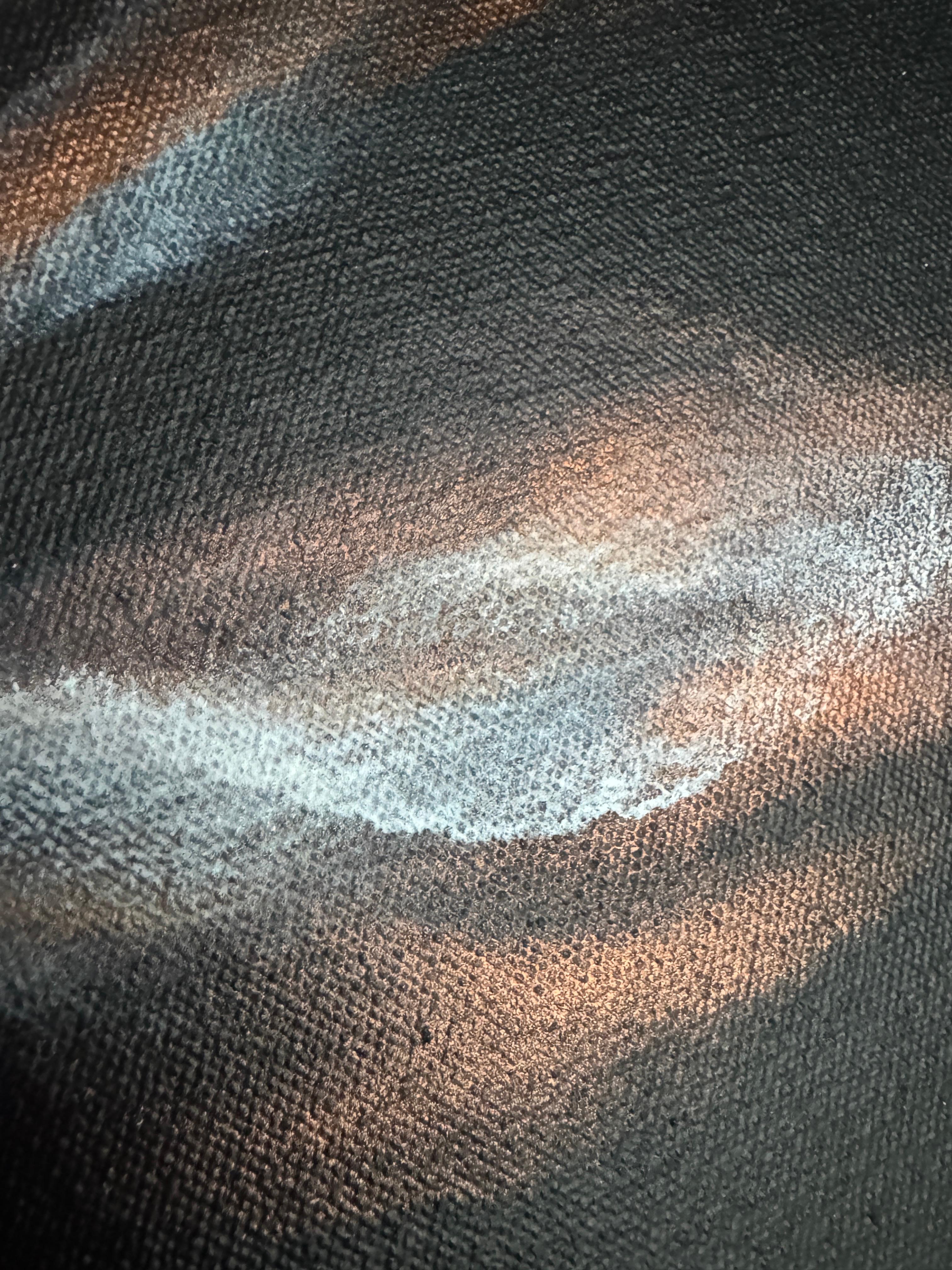 DISPERDERE I SOGNI-IV - Abstract Painting Nero di Svetlana Martin