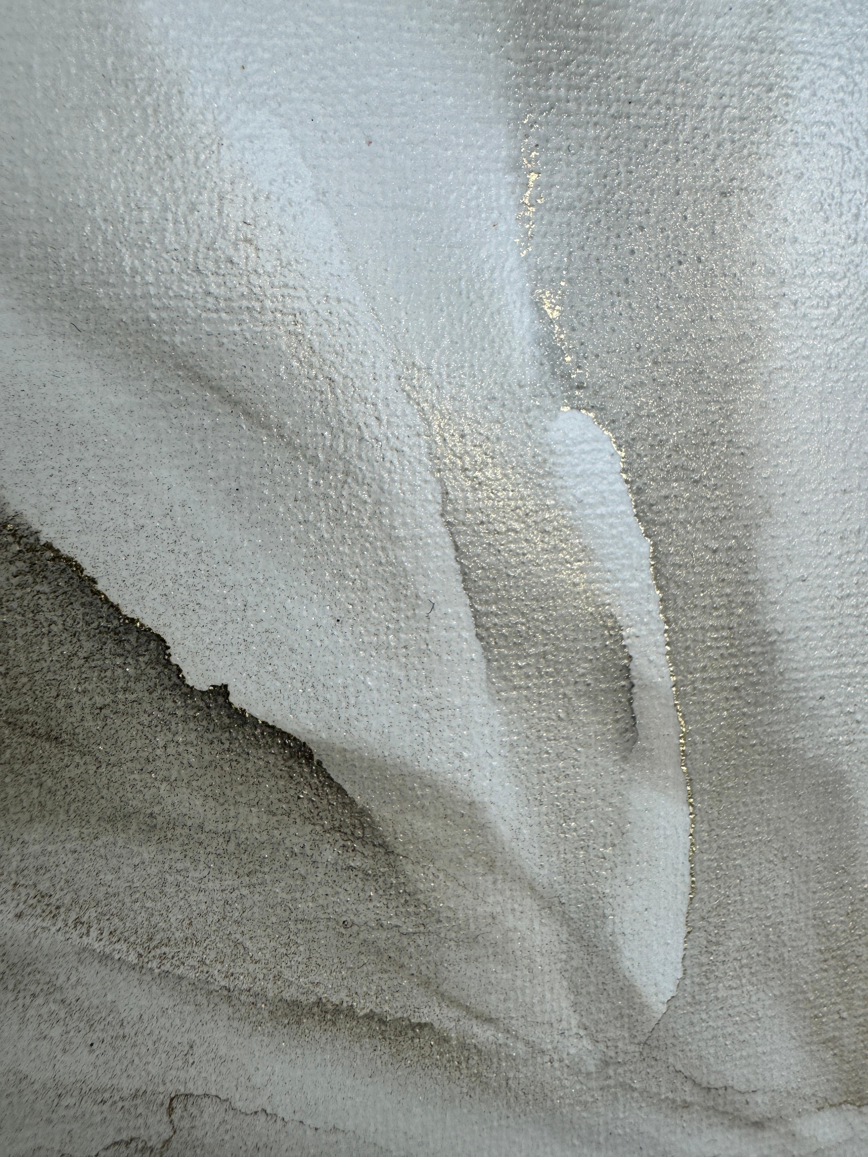 DISPERDERE I SOGNI-V - Abstract Painting Grigio di Svetlana Martin