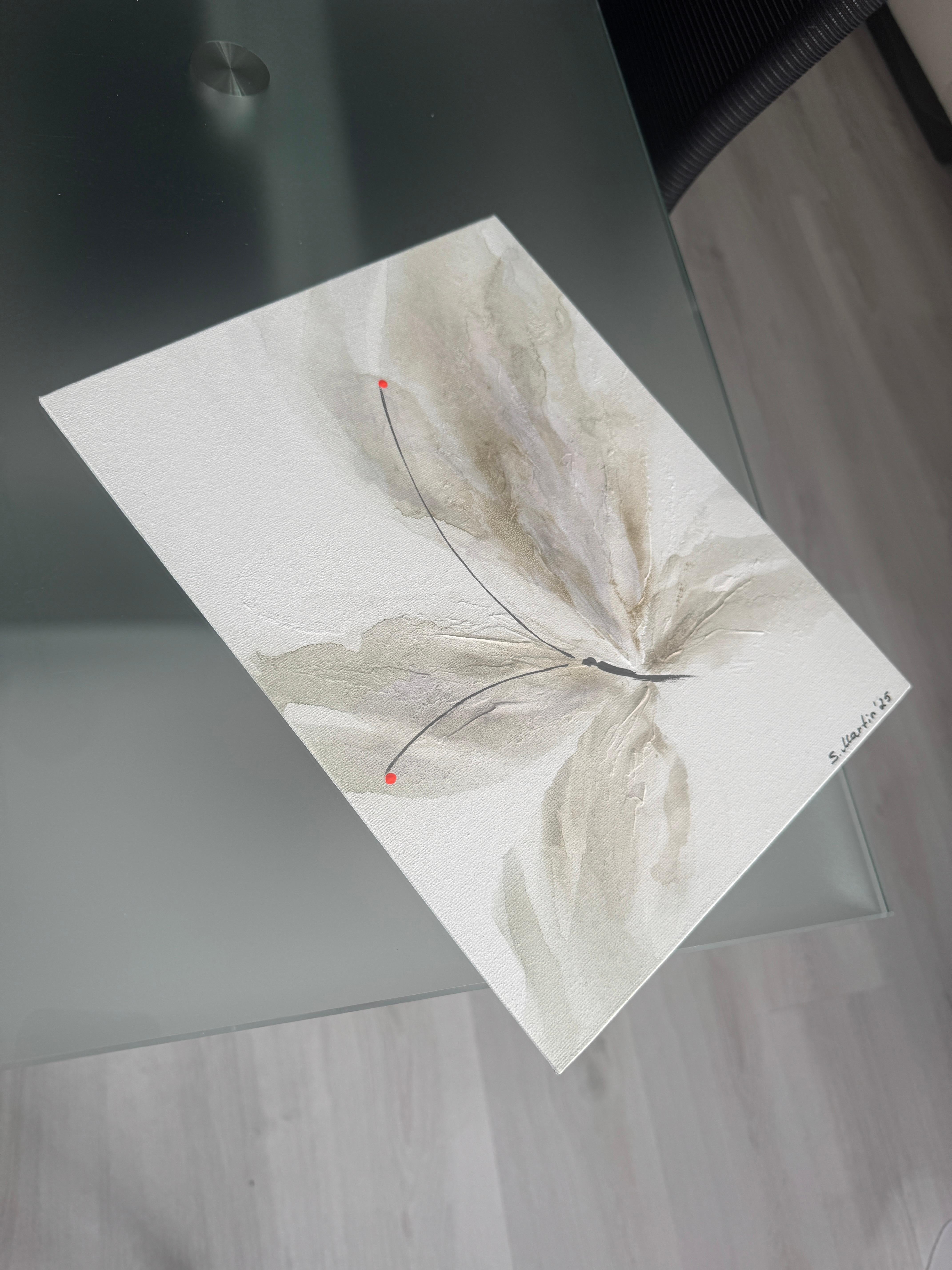 DISPERDERE I SOGNI-XIII - Abstract Painting Grigio di Svetlana Martin