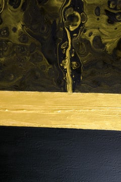 Black gold abstraction 1