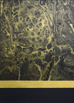 Black gold abstraction 1