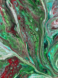 Blue spill, abstraction 2