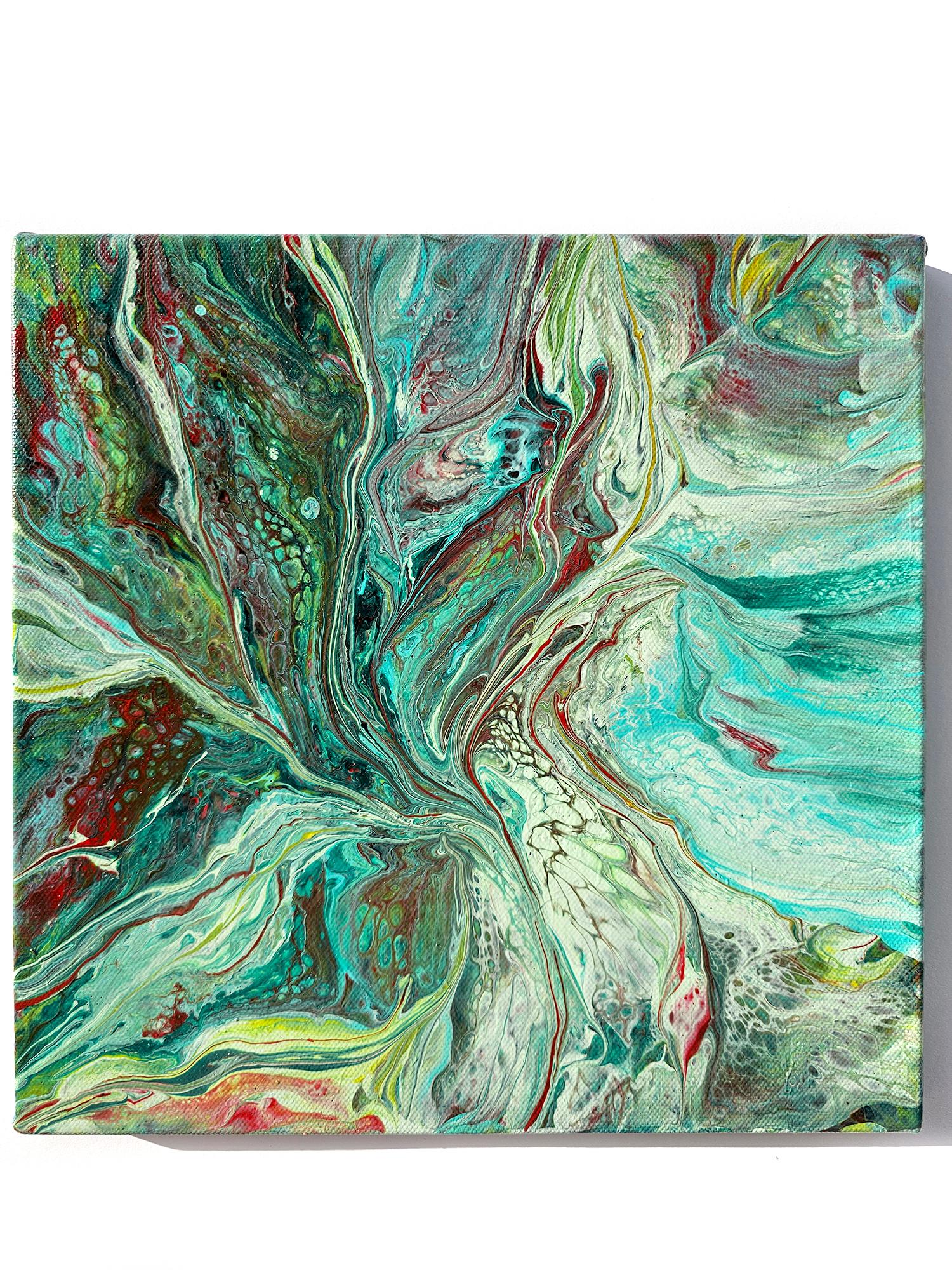 Blue spill, abstraction 2