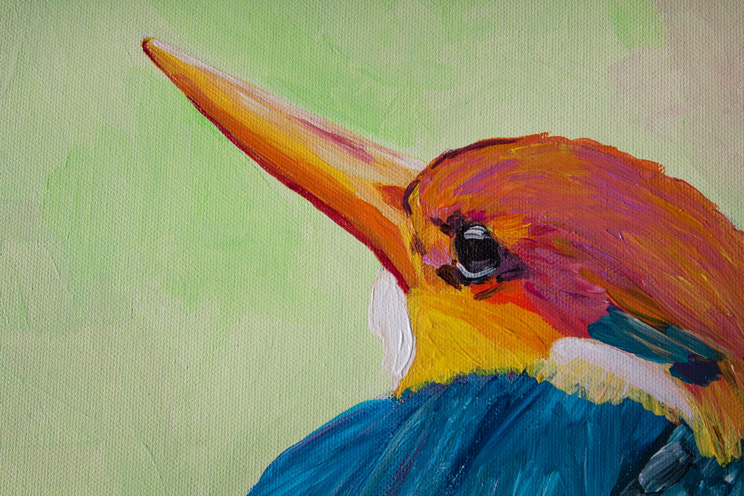 Oiseau brillant - Painting de Svetlana Saratova