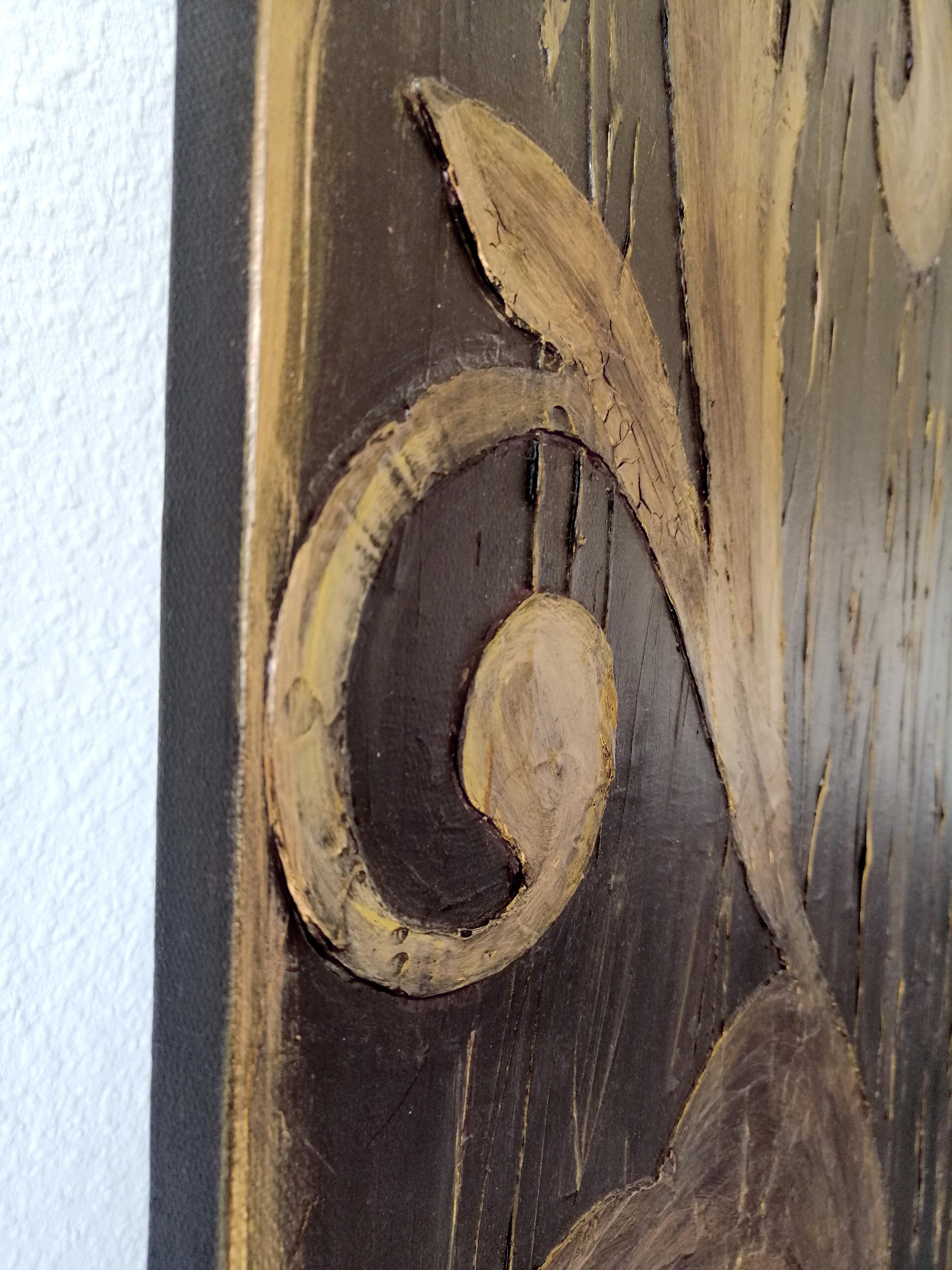 Bronzener Branch im Regen. im Angebot 1