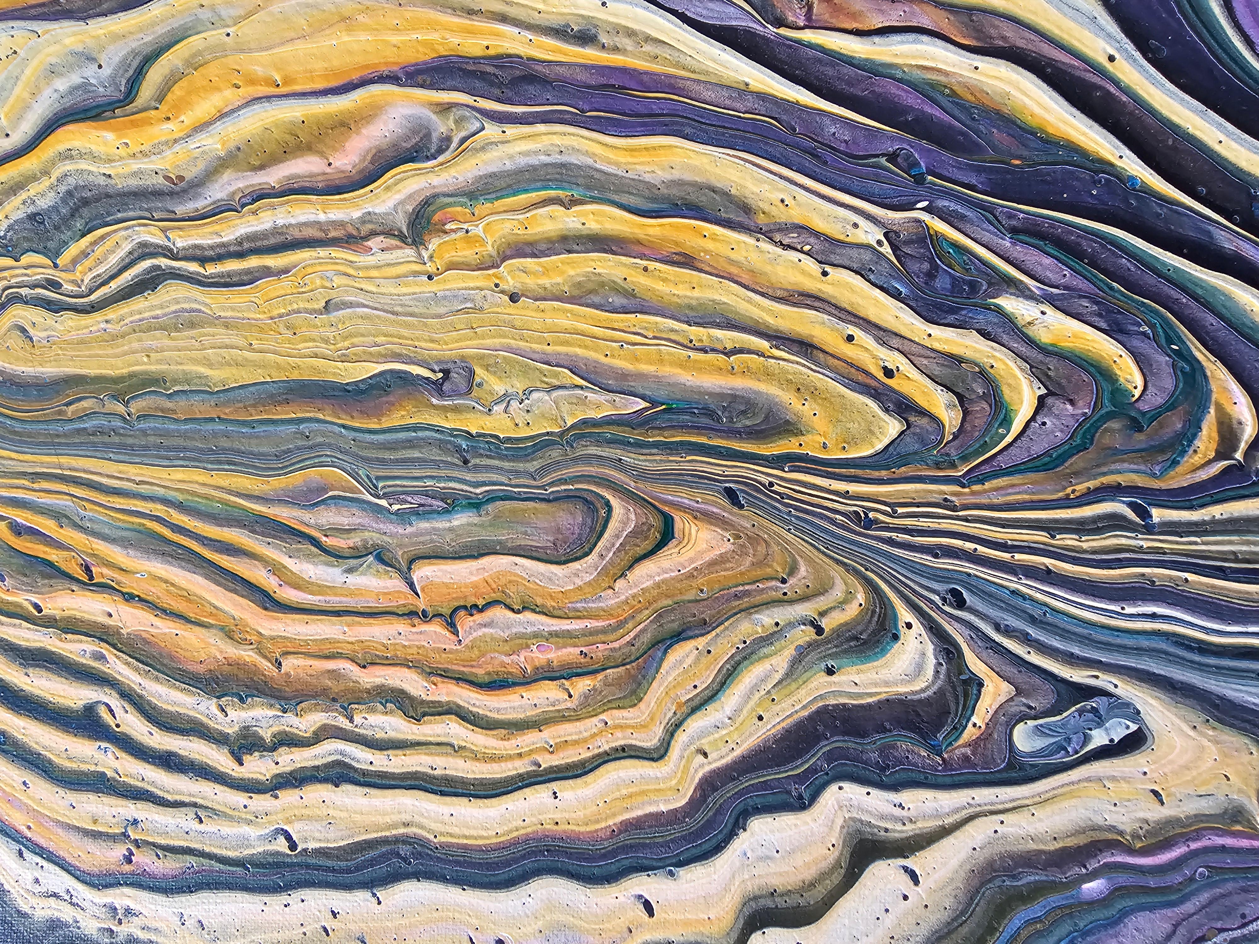 Primavera femminile. Pittura astratta - Abstract Painting Nero di Svetlana Saratova