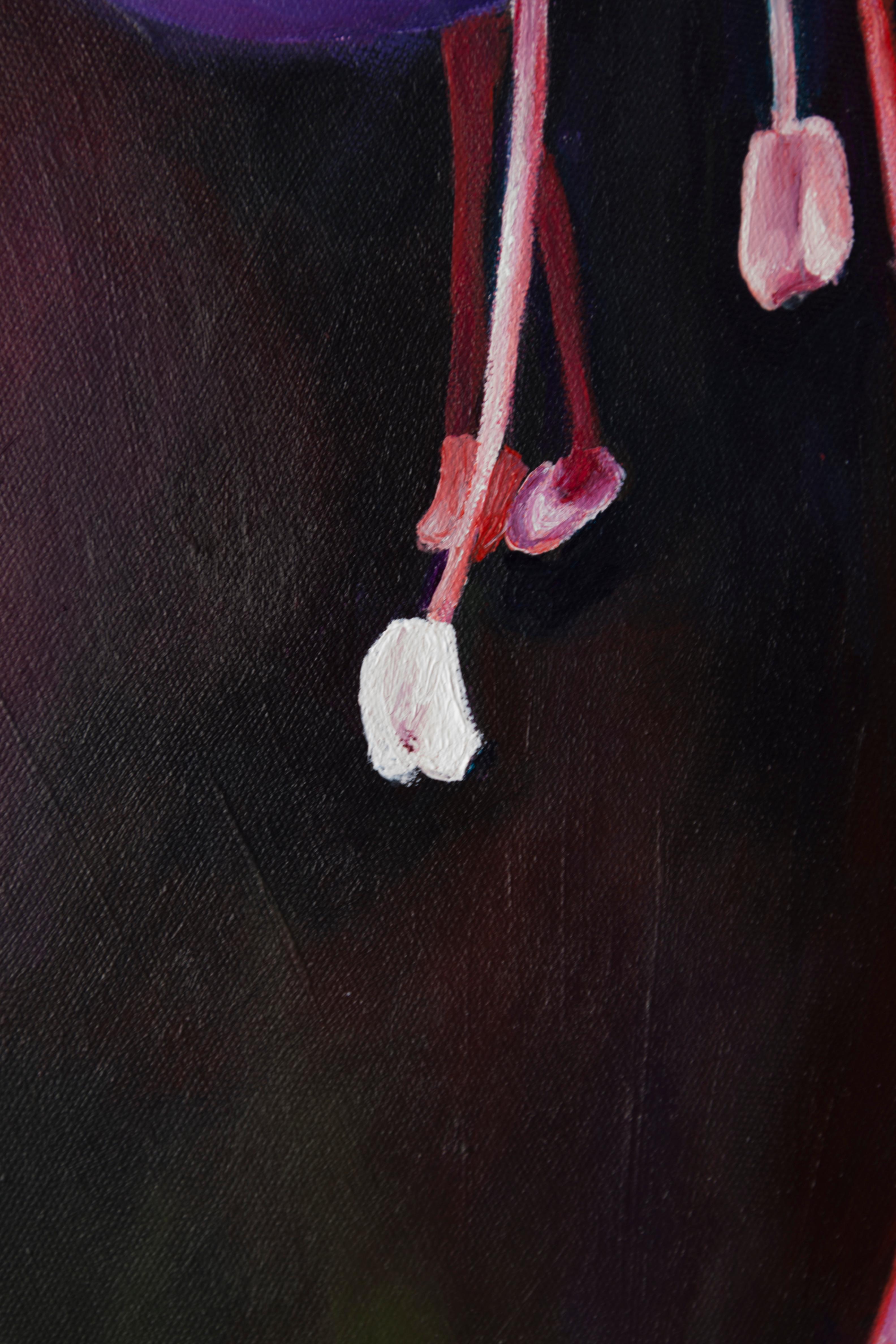 Fuchsia flower - Impressionist Painting by Svetlana Saratova