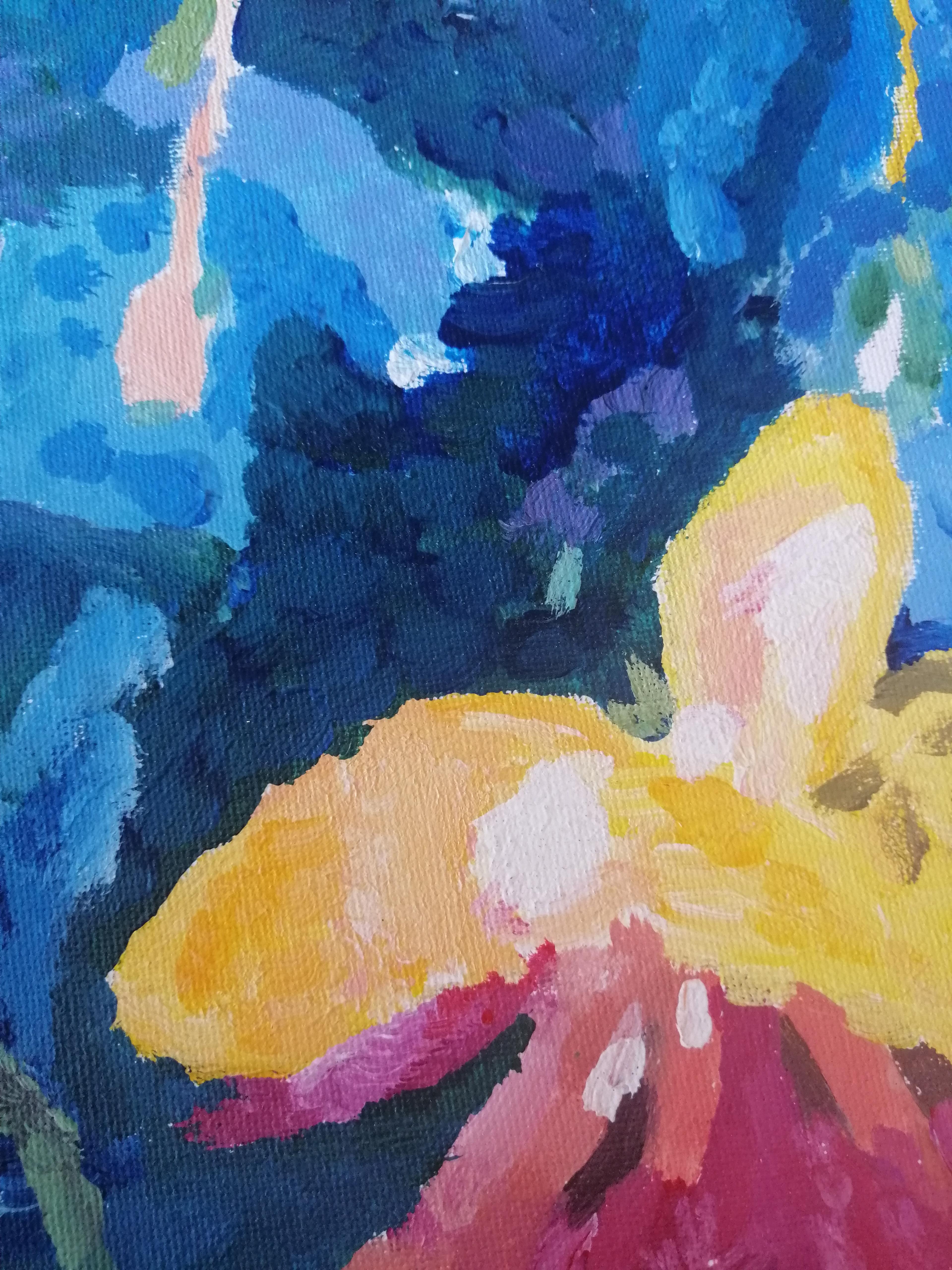Fuchsia Flowers - Painting by Svetlana Saratova