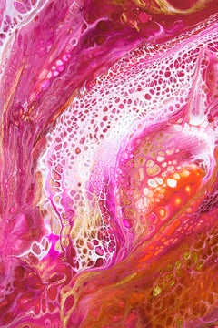 Gold in Magenta. Abstraktion