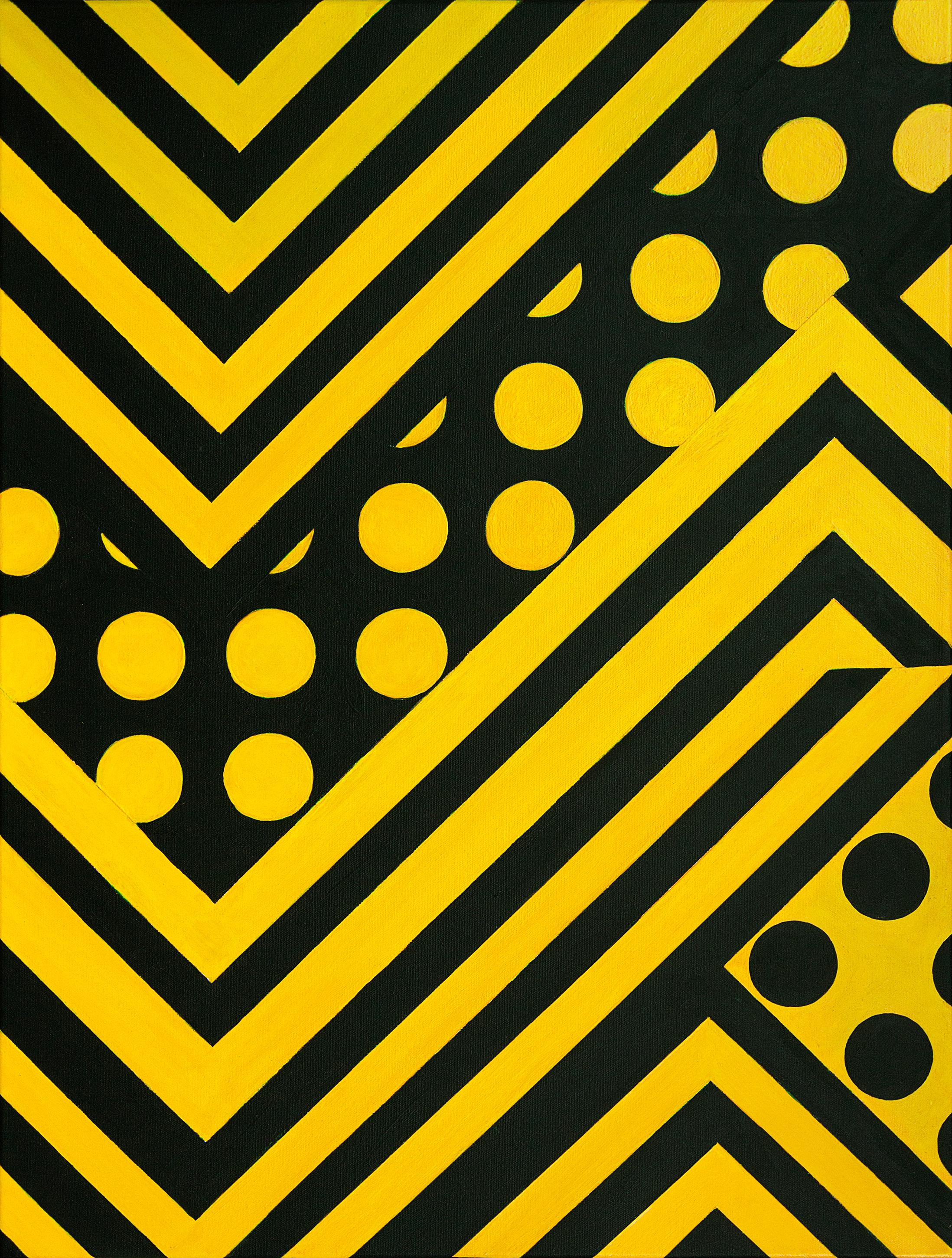 Graphic arts. Black-yellow