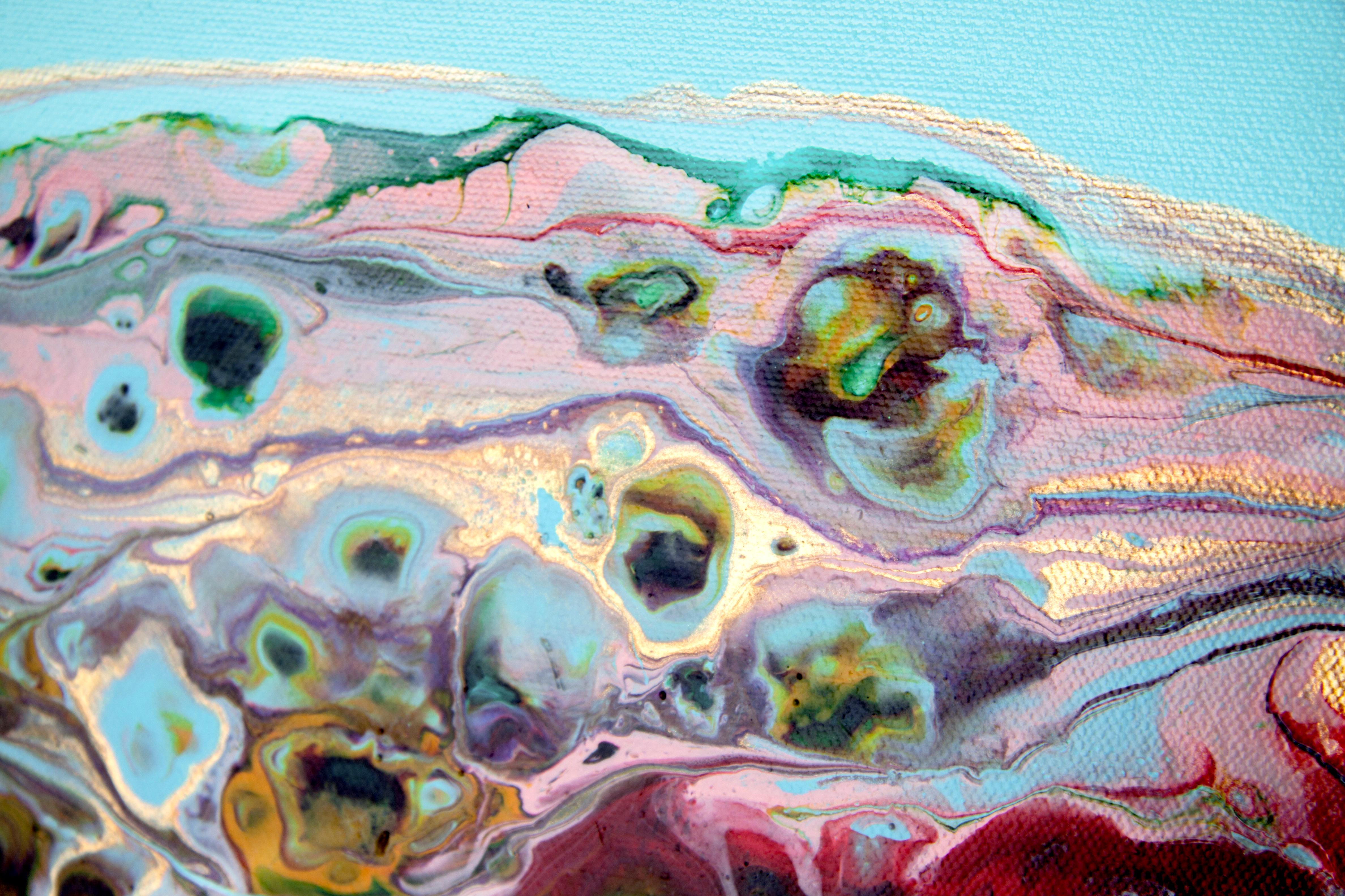 Kaleidoscope 3. Peinture abstraite - Impressionnisme abstrait Painting par Svetlana Saratova