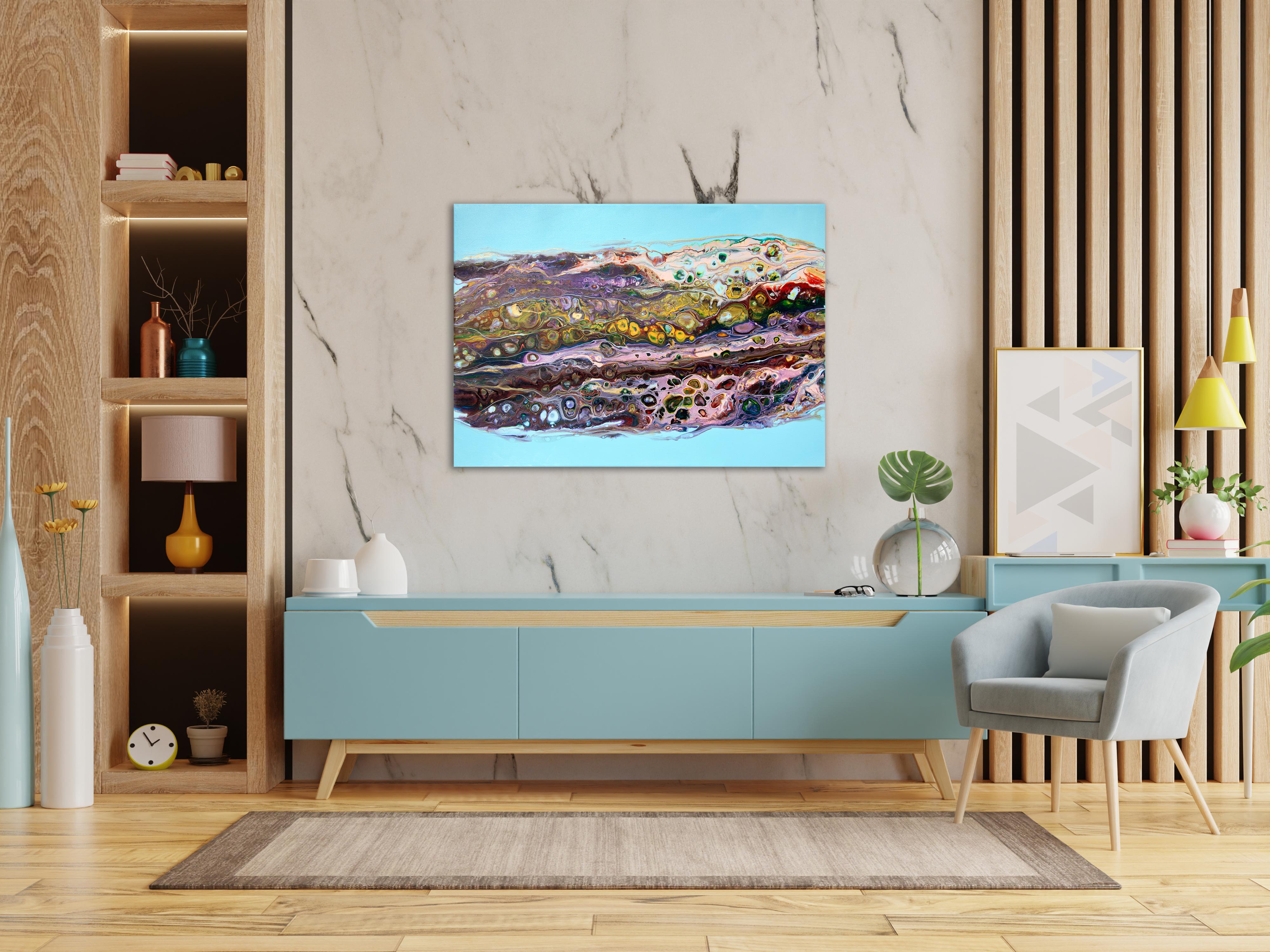 Kaleidoscope 3. Peinture abstraite en vente 2