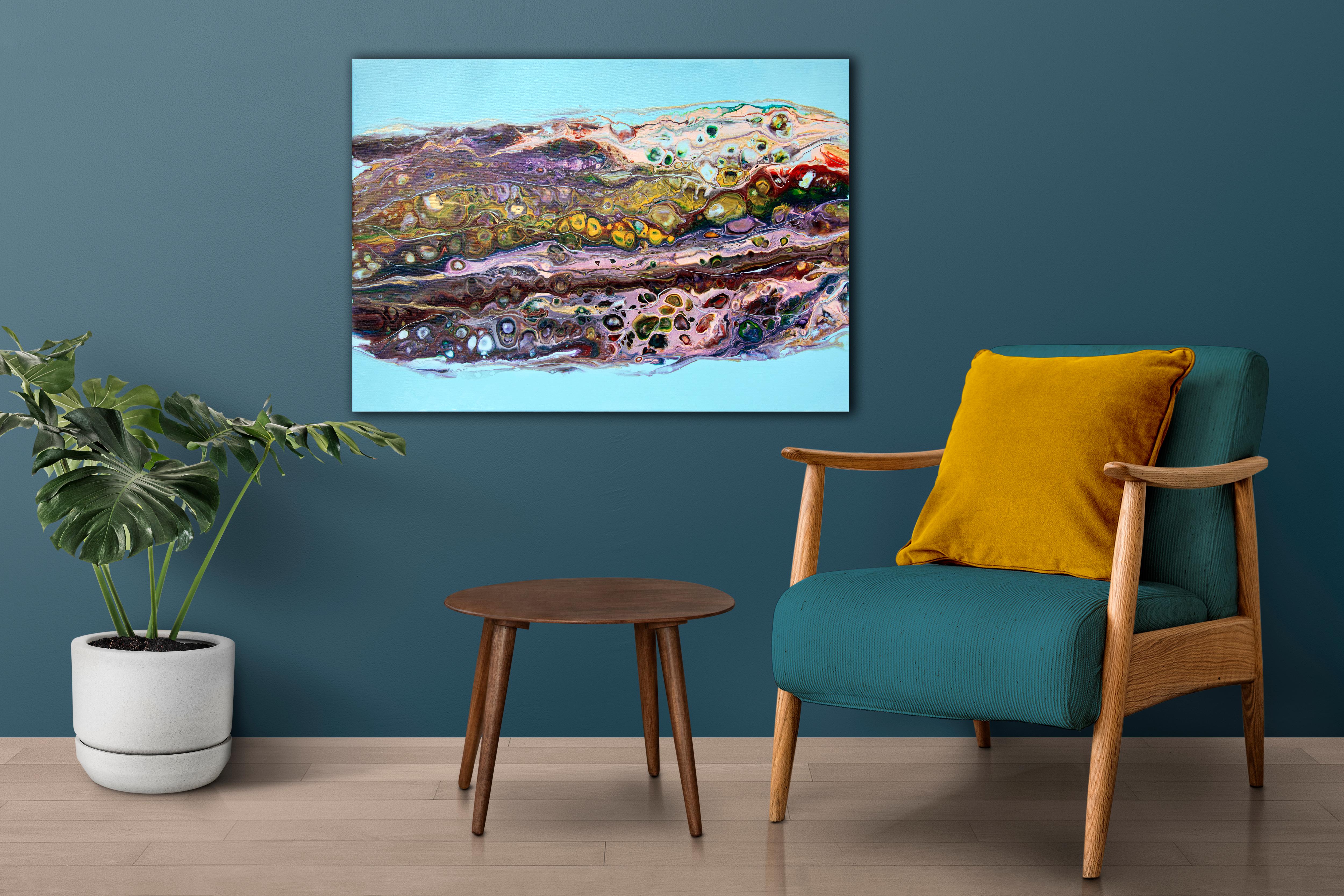 Kaleidoscope 3. Peinture abstraite en vente 3
