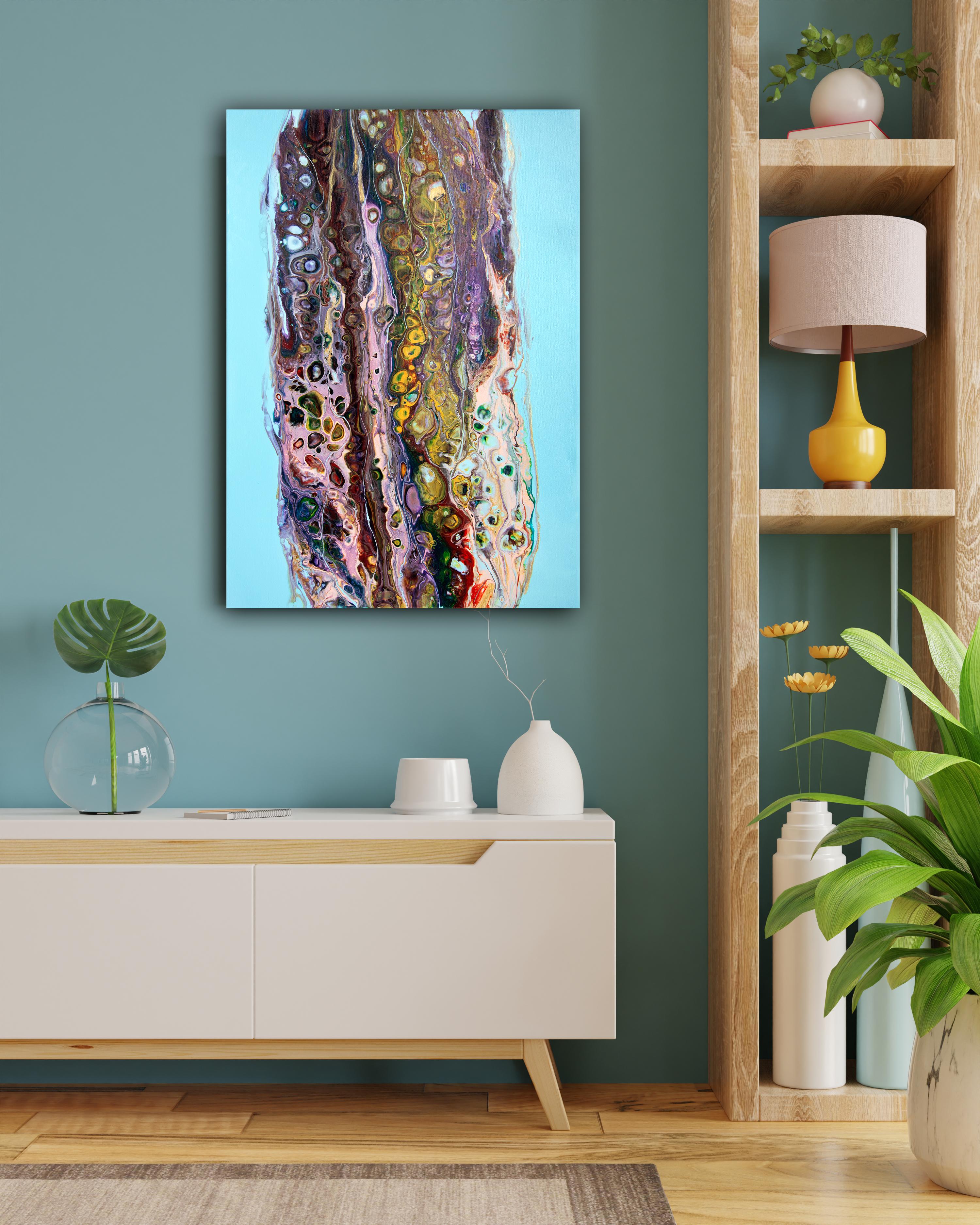 Kaleidoscope 3. Peinture abstraite en vente 4