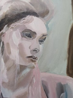 Lady mit einem Hund beim Spaziergang