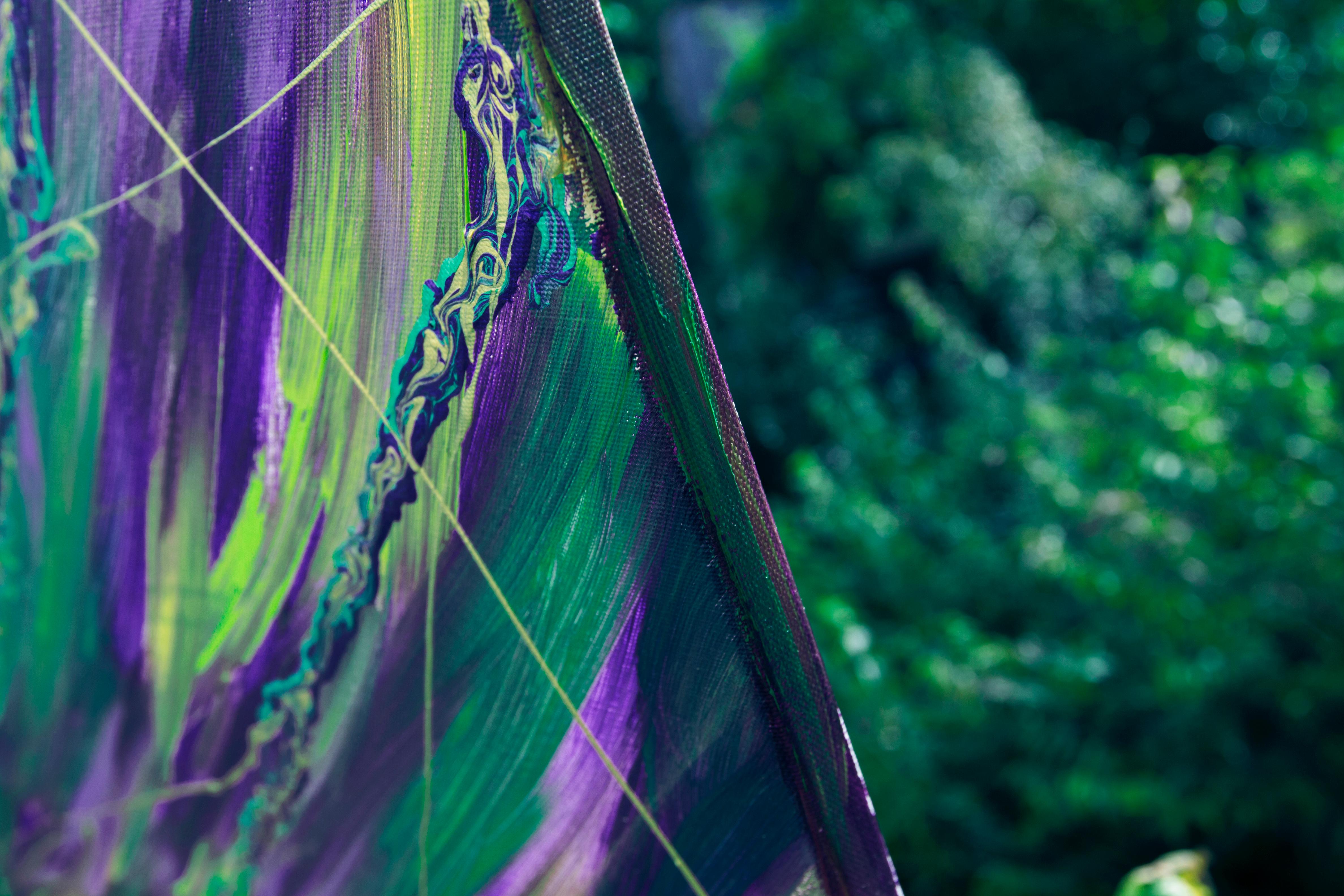 Campo de lavanda - Painting Abstracto de Svetlana Saratova