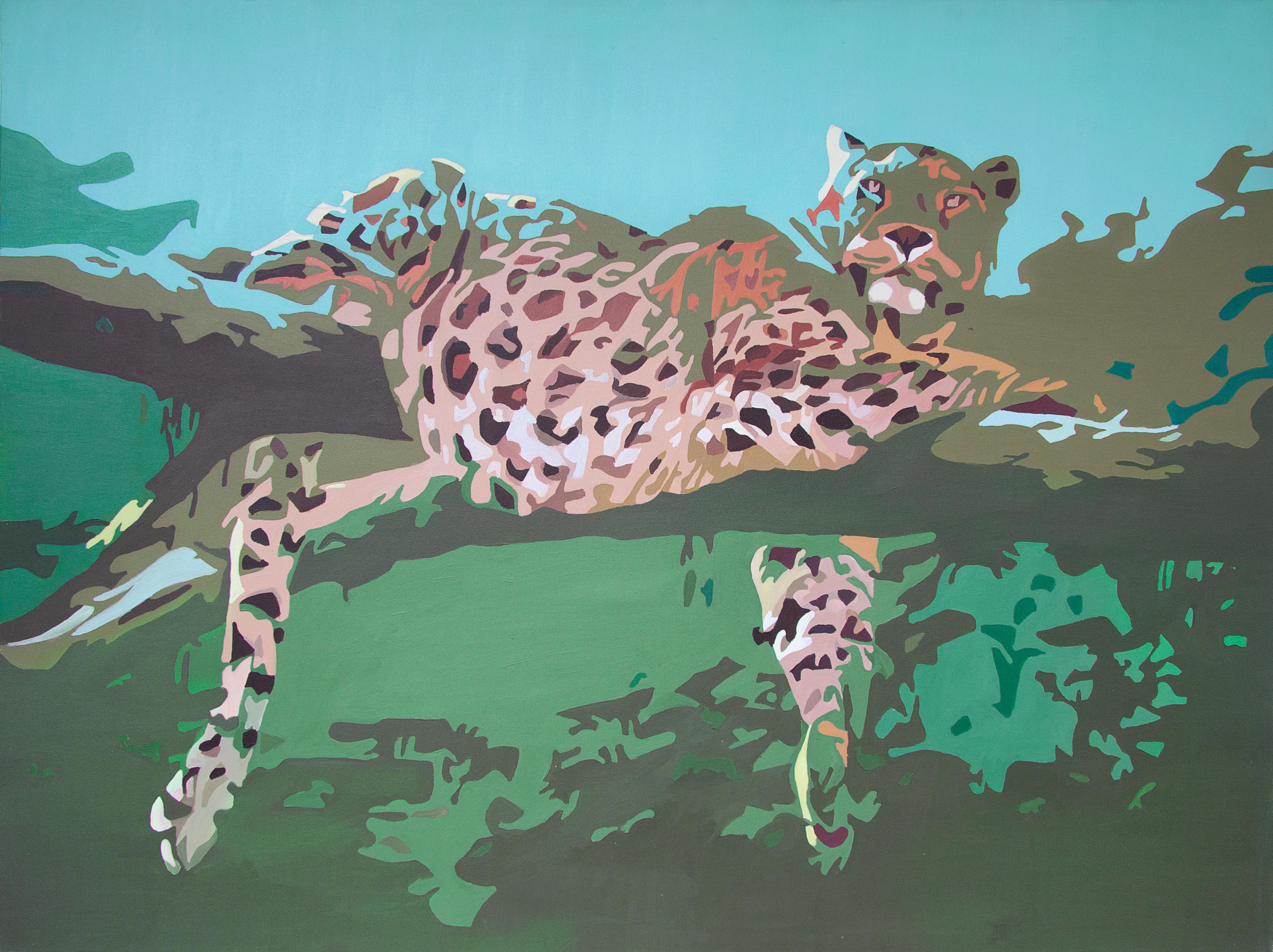 Leopard on the tree