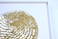 Mother of Pearl Circle.     3D textured