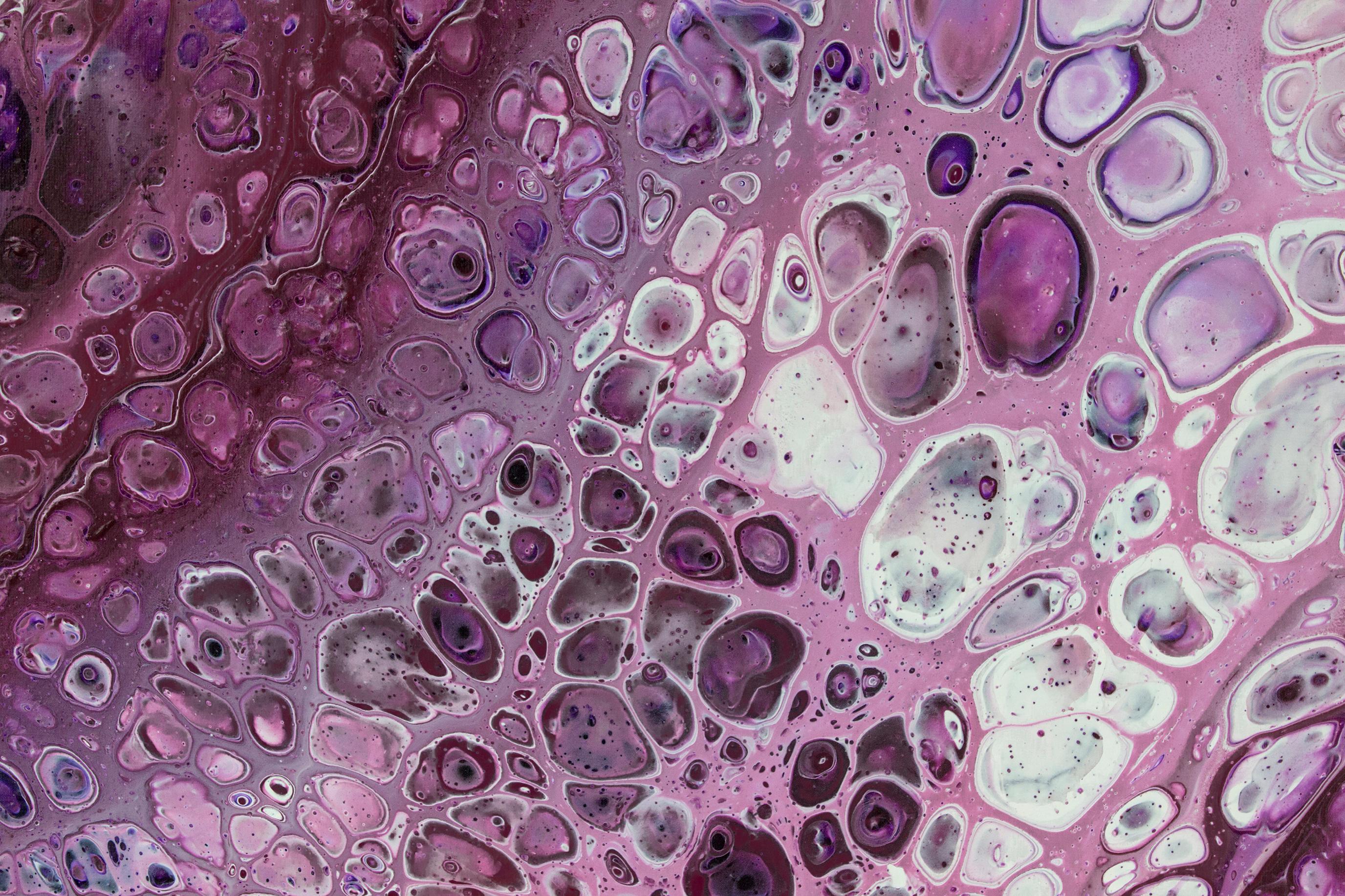 Bolle rosa. Pittura astratta - Painting di Svetlana Saratova