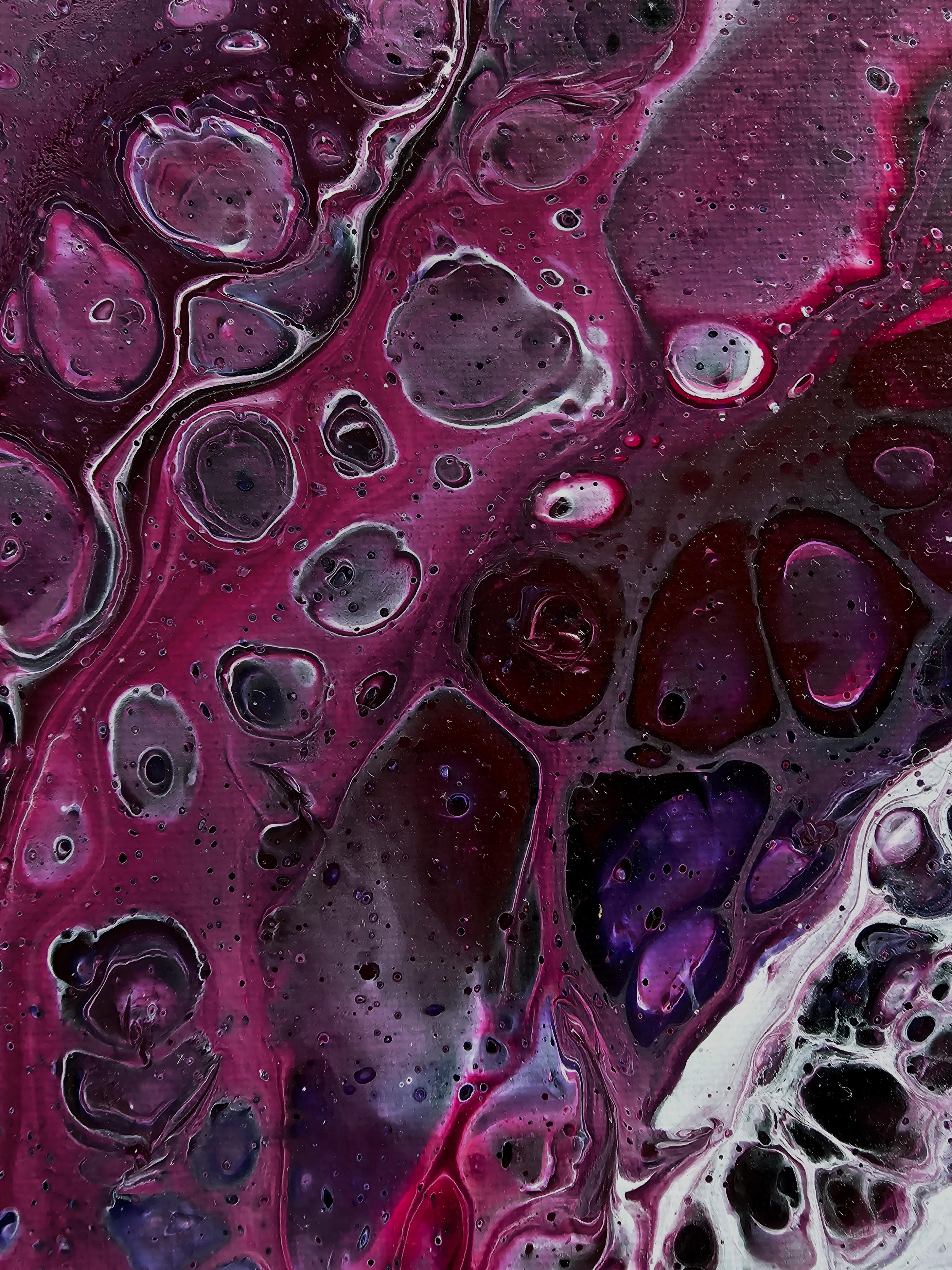 Bolle rosa. Pittura astratta in vendita 2