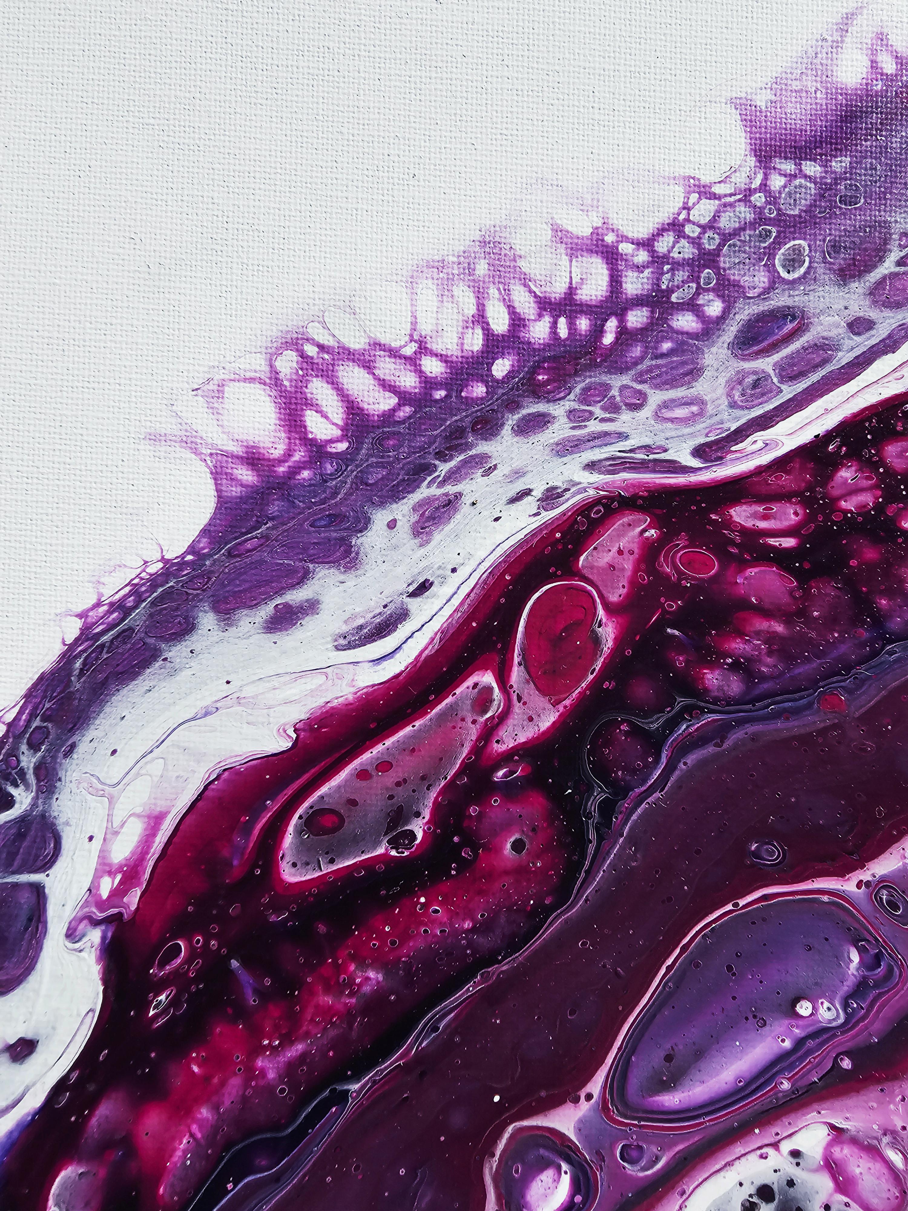 Bolle rosa. Pittura astratta in vendita 4