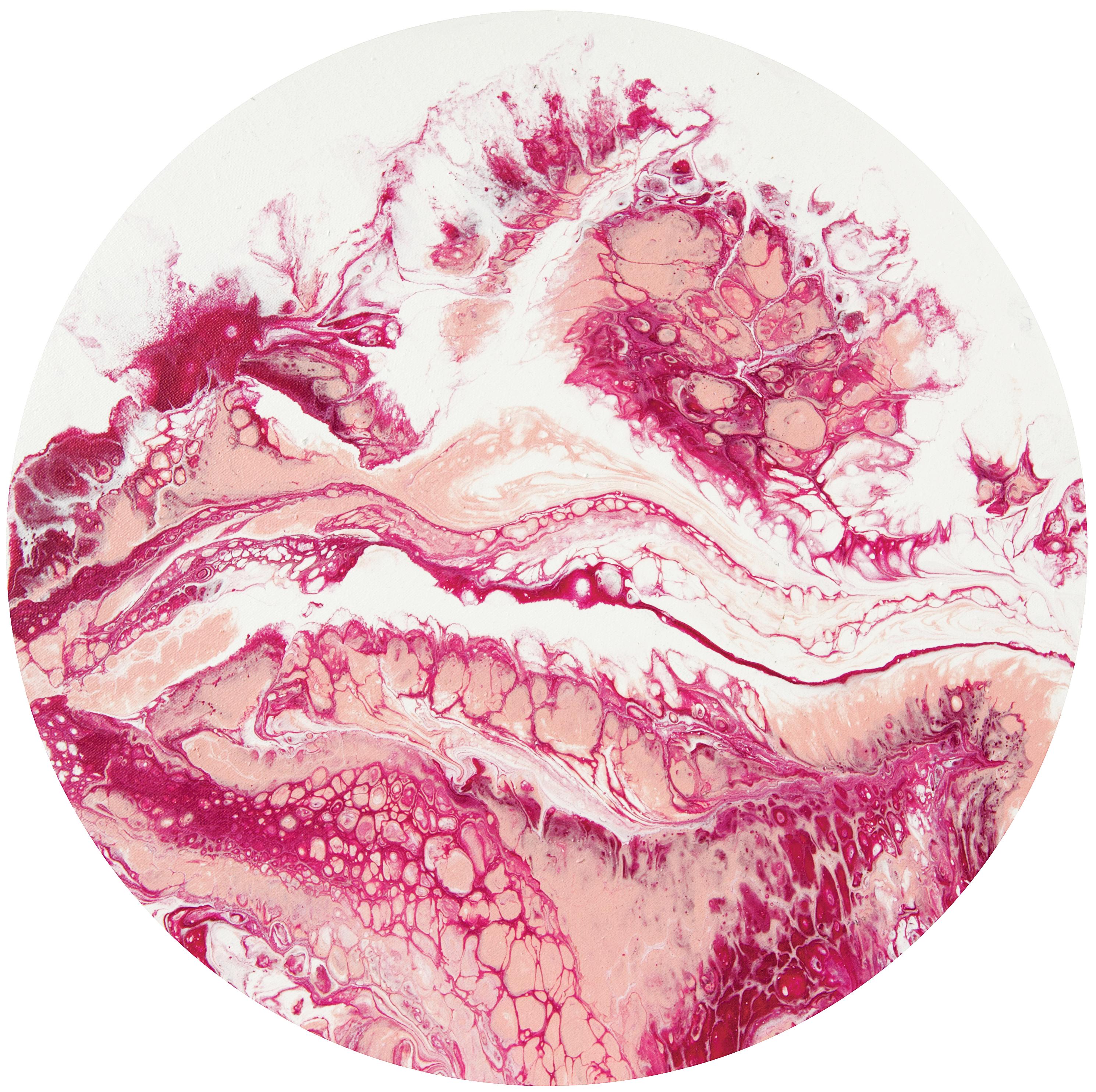 Runde rosa Abstraktion