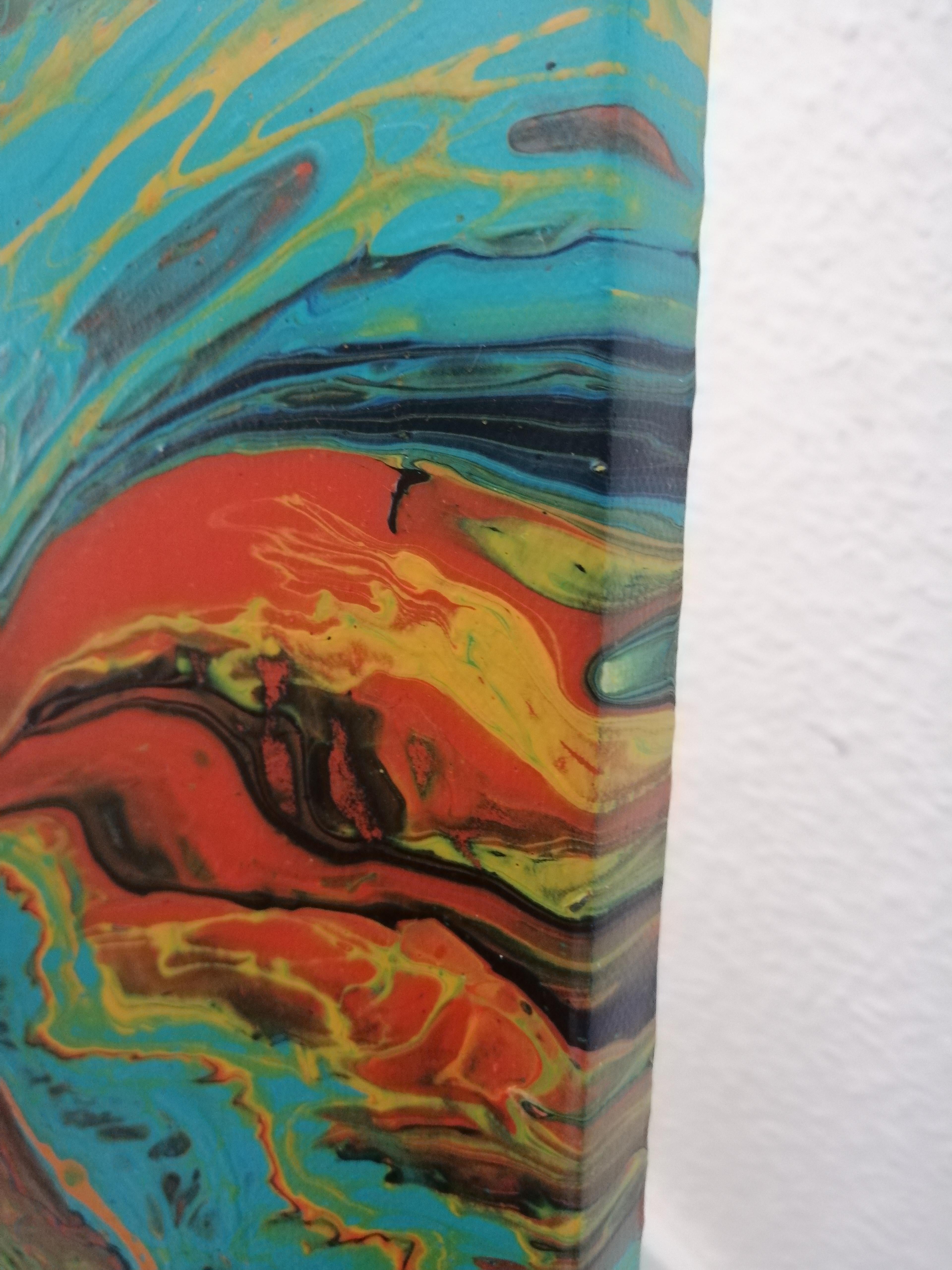 Onda marina e sole. Pittura astratta in vendita 5