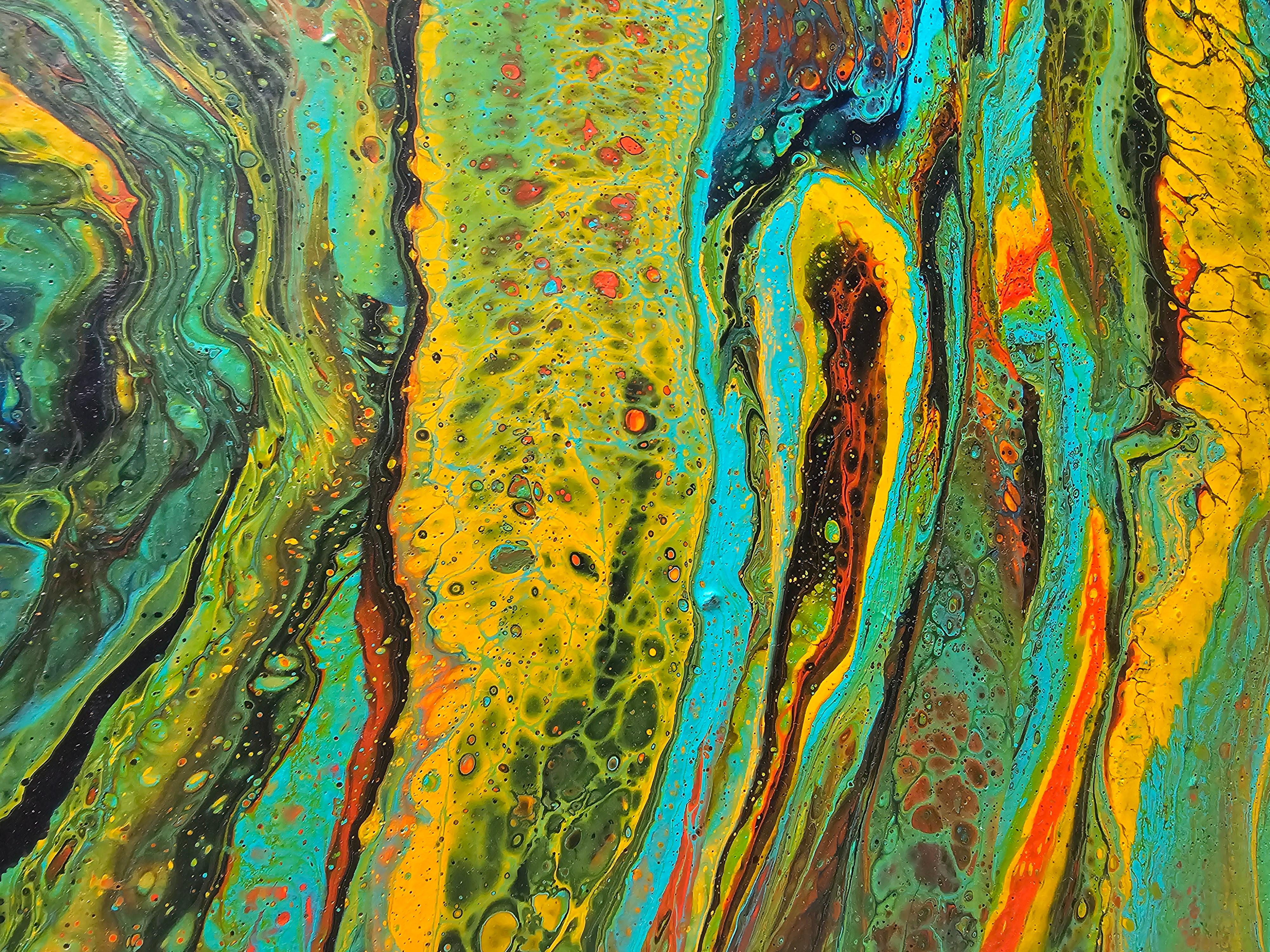 Onda marina e sole. Pittura astratta - Painting Astratto di Svetlana Saratova