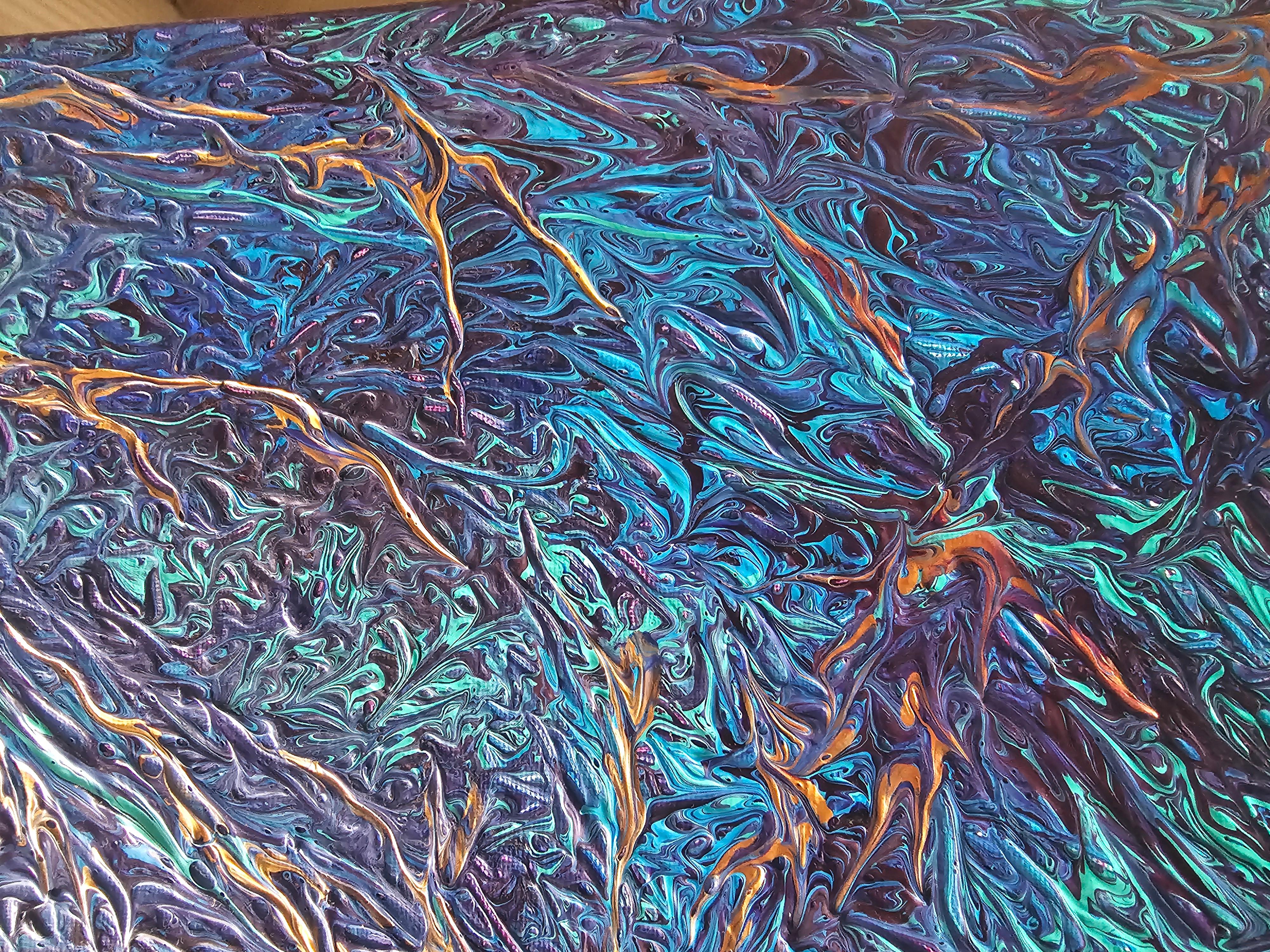Cielo stellato. Pittura astratta in vendita 5