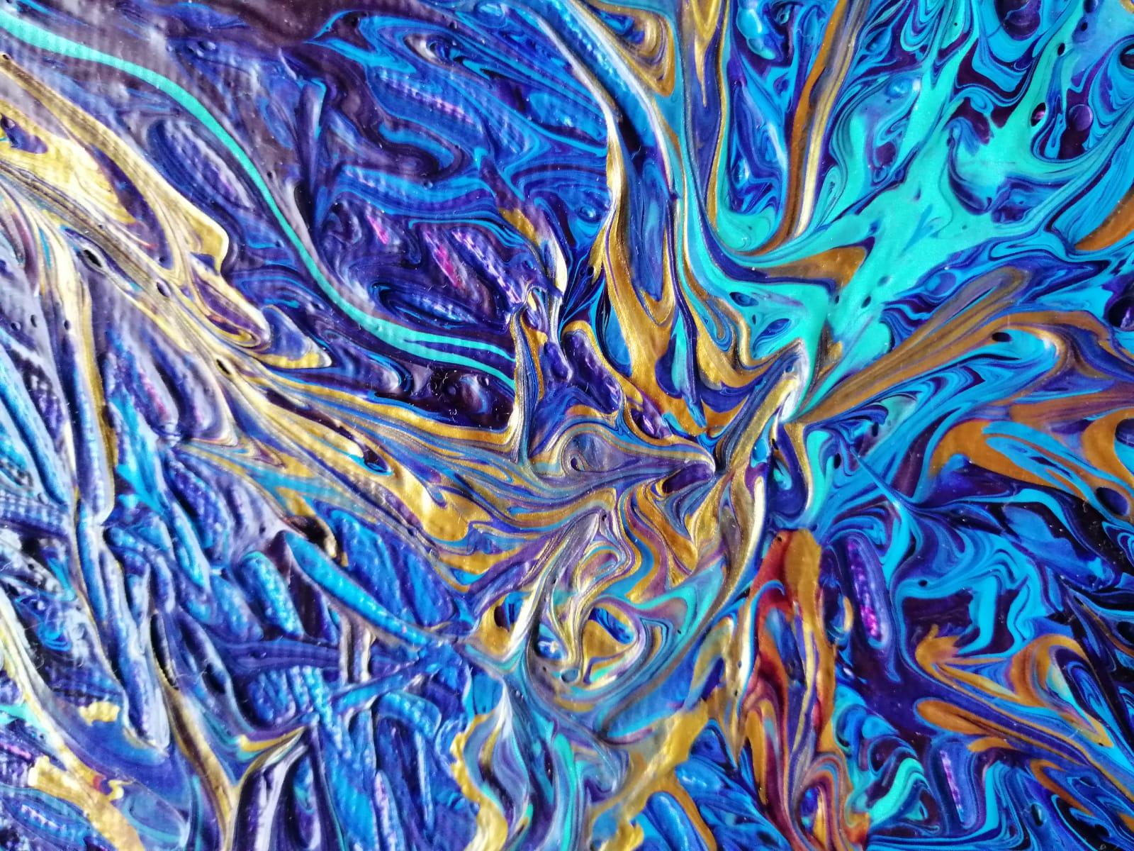 Cielo stellato. Pittura astratta - Painting Impressionismo astratto di Svetlana Saratova
