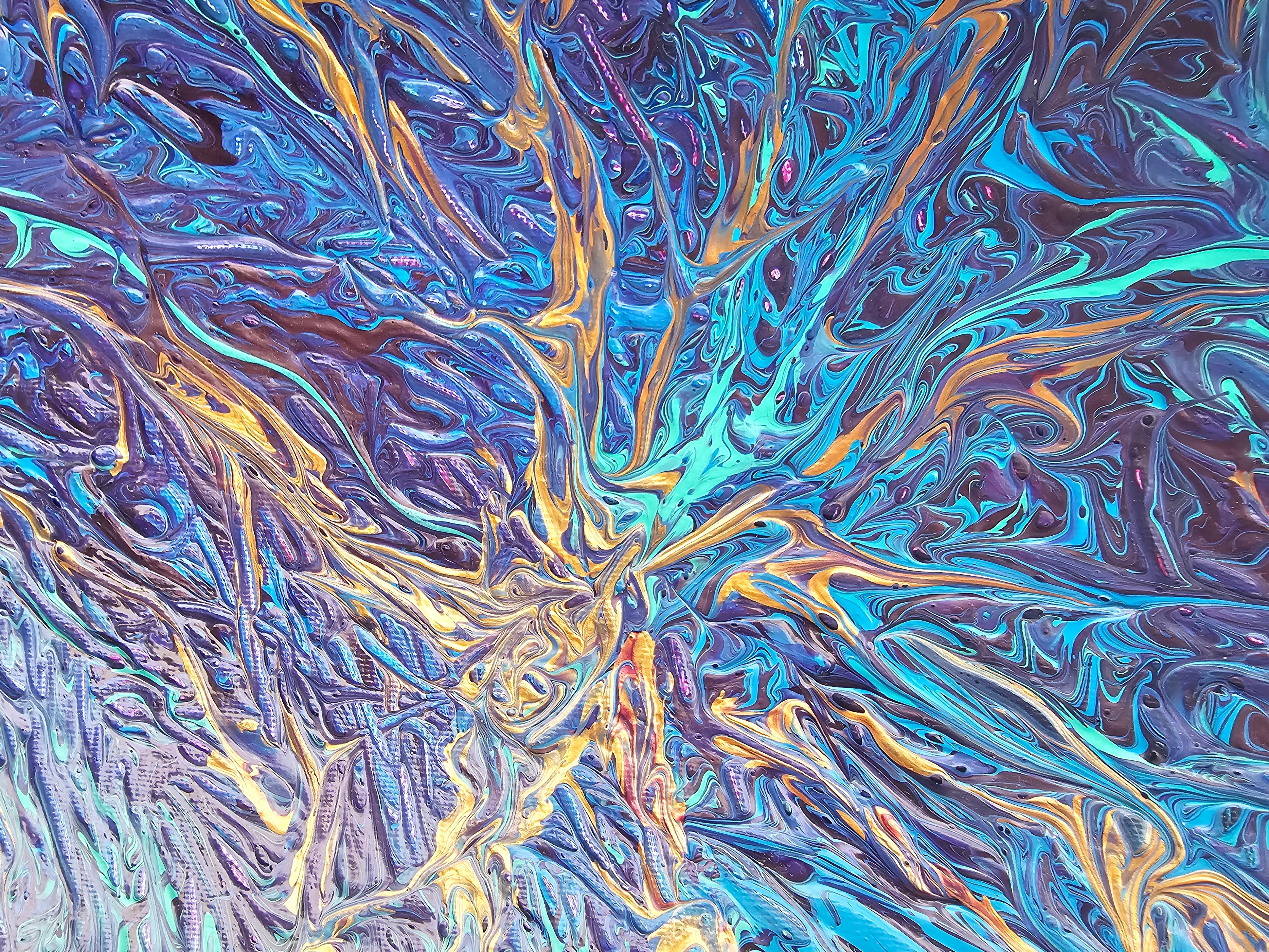 Cielo stellato. Pittura astratta in vendita 3