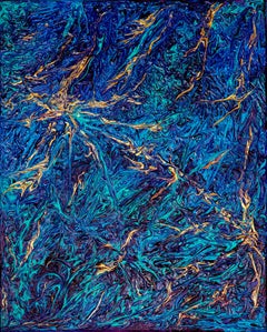 Ciel étoilé. Peinture abstraite