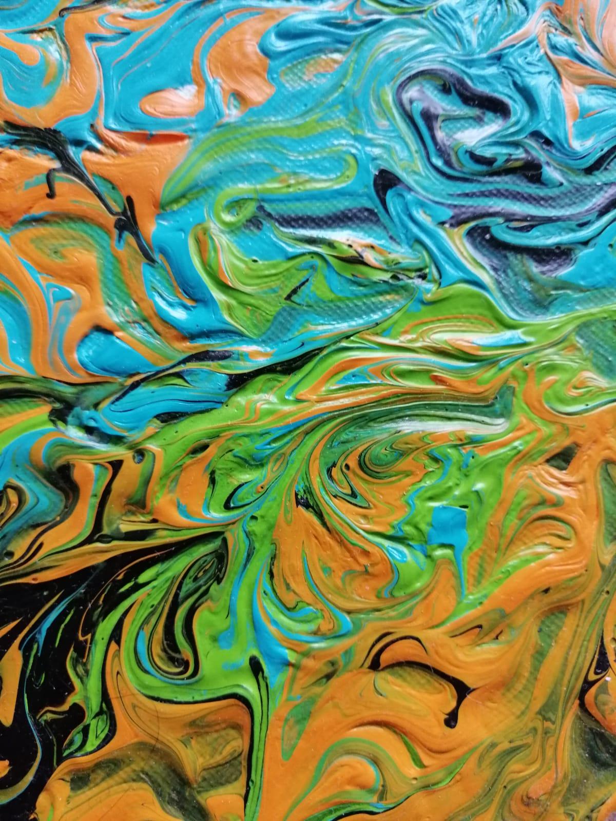 Der Beginn des Frühlings. Zusammenfassung. (Pop-Art), Painting, von Svetlana Saratova
