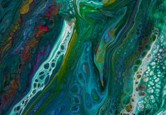 Turquoise abstraction.