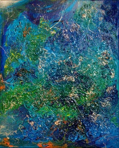 Undersea world. Abstract painting