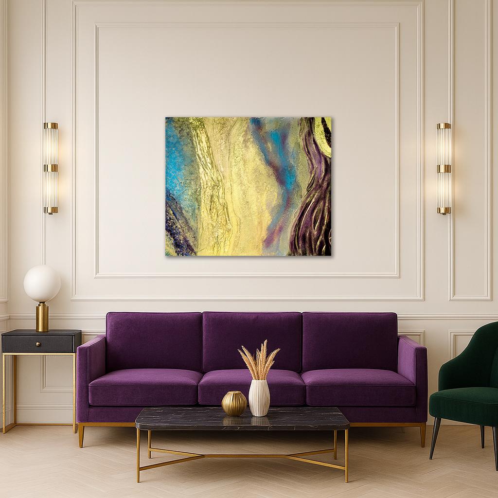 Universe 2 - Brown Interior Painting by Svetlana Saratova