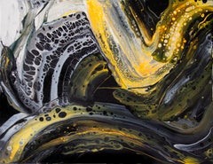 Yellow and black 1 abstraction.