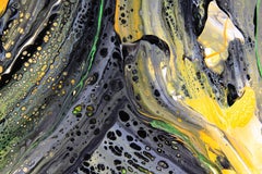 Gelb und Schwarz 2 Abstraktion.