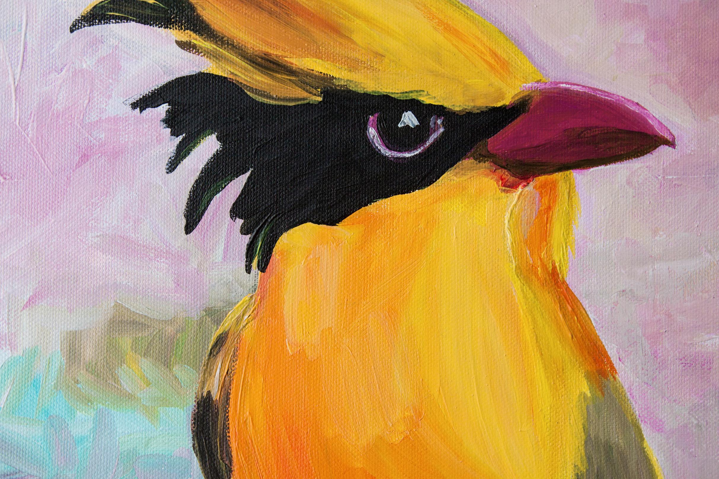 Pájaro Amarillo - Painting de Svetlana Saratova