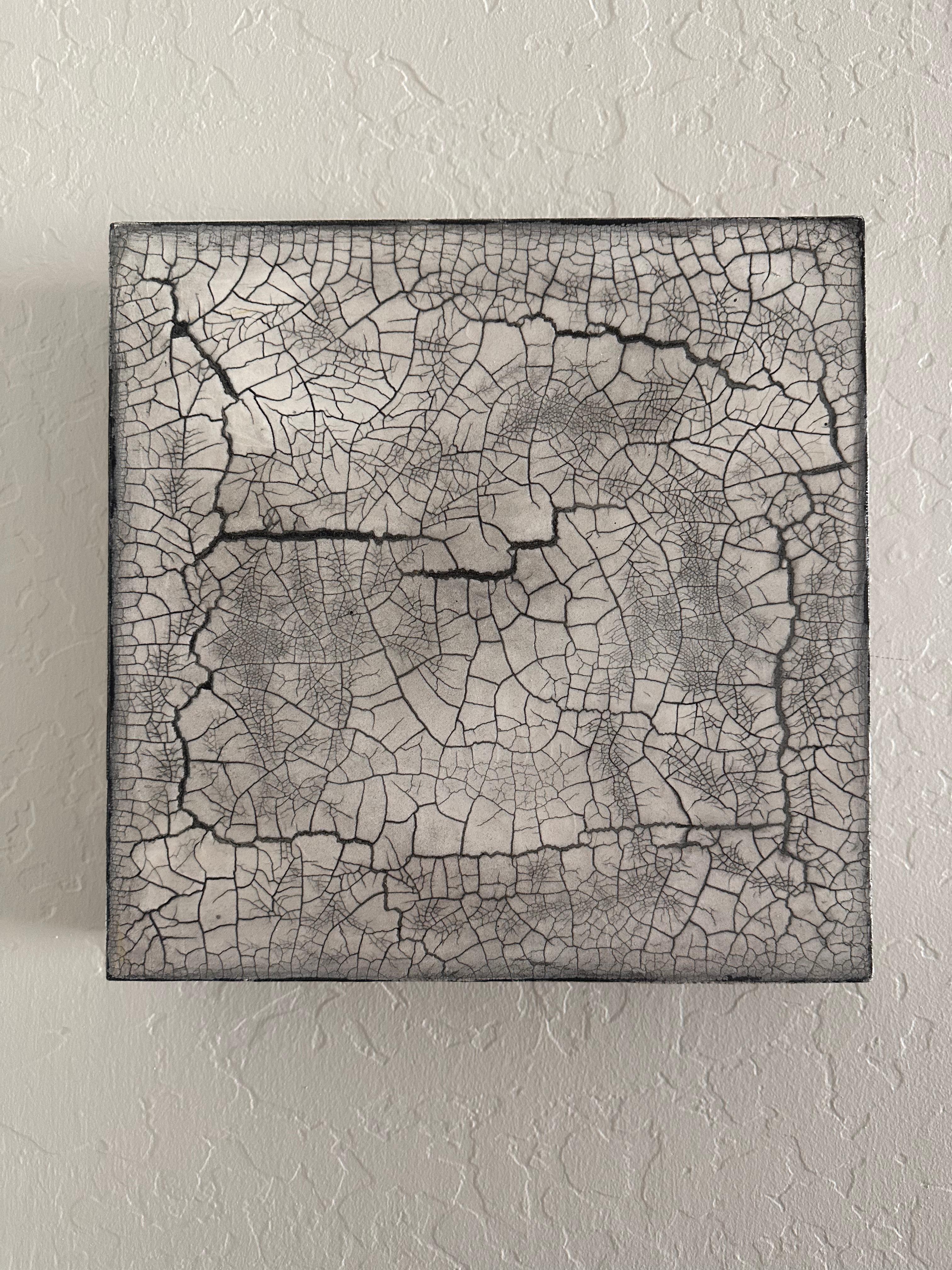 Abstract Gallery Wall (minimalist textured panels) - Beige Abstract Painting by Svetlana Shalygina