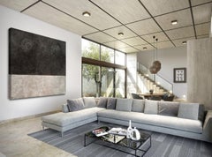 Always & Never, with a touch of hope (Textured large scale minimalist abstract)