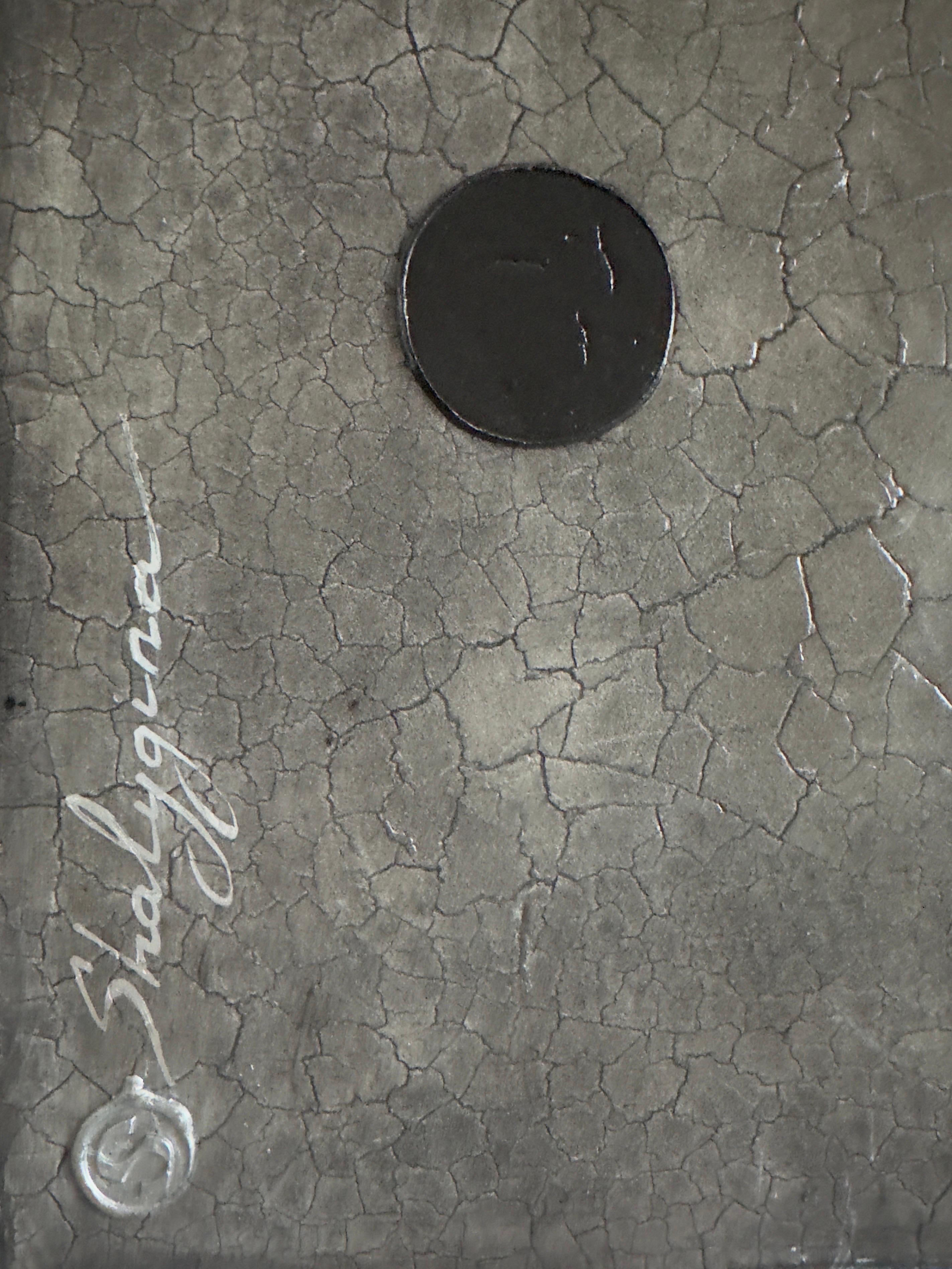 Impresionismo Abstracto Contemporáneo Pintura Textura a Gran Escala Original - Abstract Painting Gris de Svetlana Shalygina