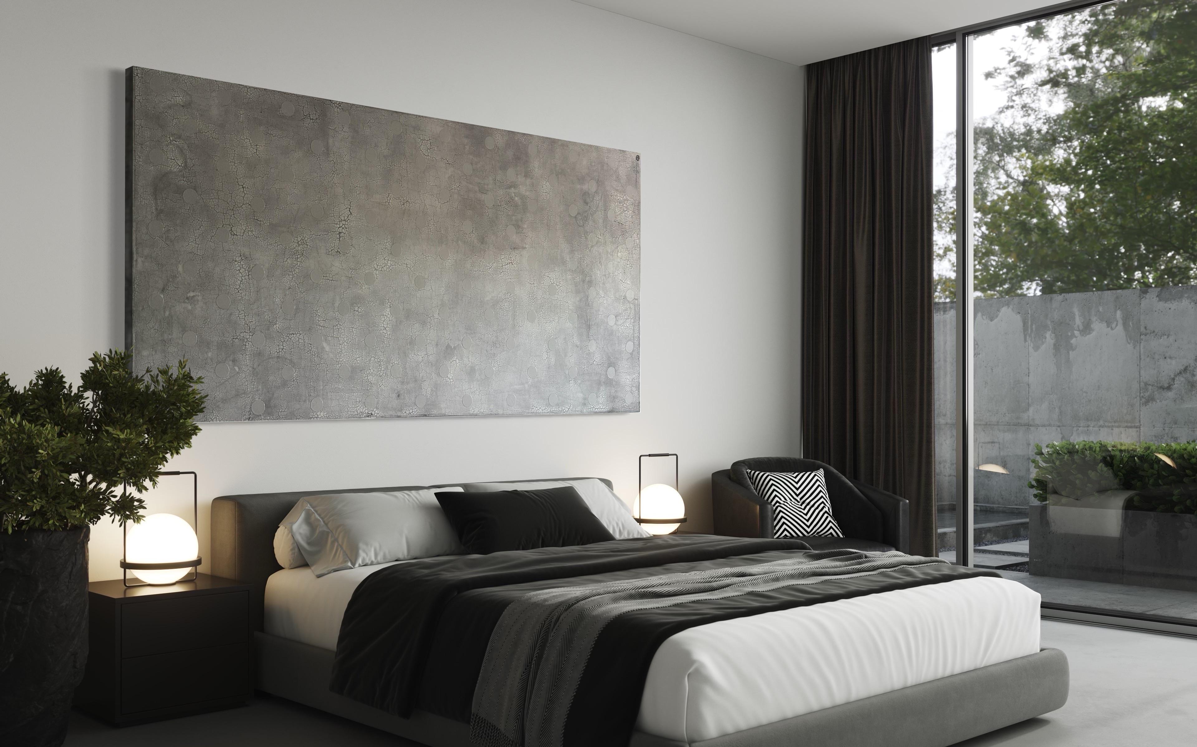 Contemporary Abstract Minimalist Original Large Scale Texture Painting For Sale 7