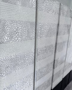 Contemporary Abstract Texture Black and White Painting