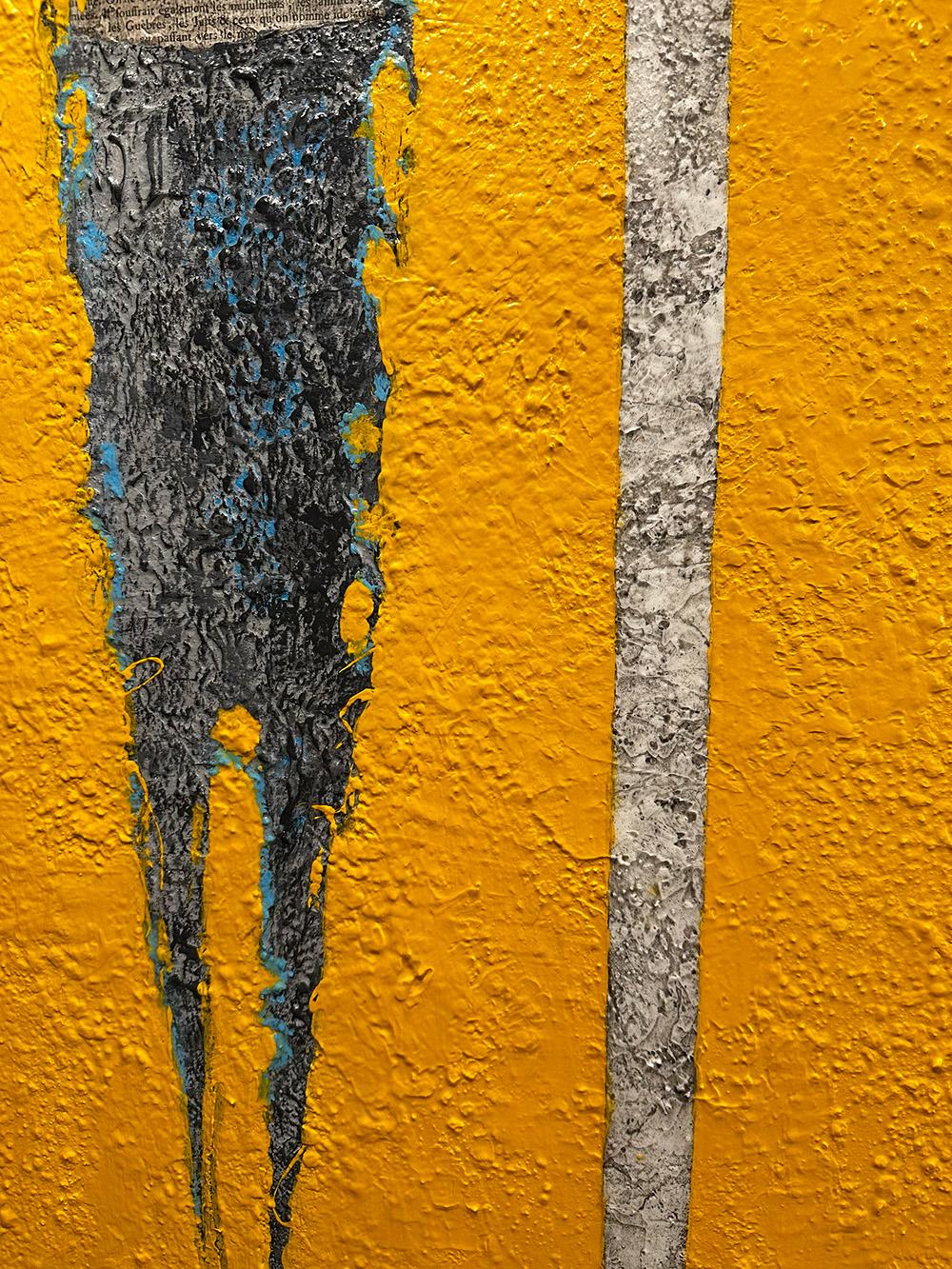 Une pièce figurative à grande échelle pour un intérieur contemporain. Ce diptyque est composé de deux panneaux de 36