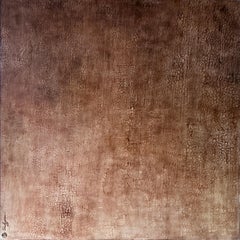 Contemporary Original Abstract Texture painting Burnt Orange