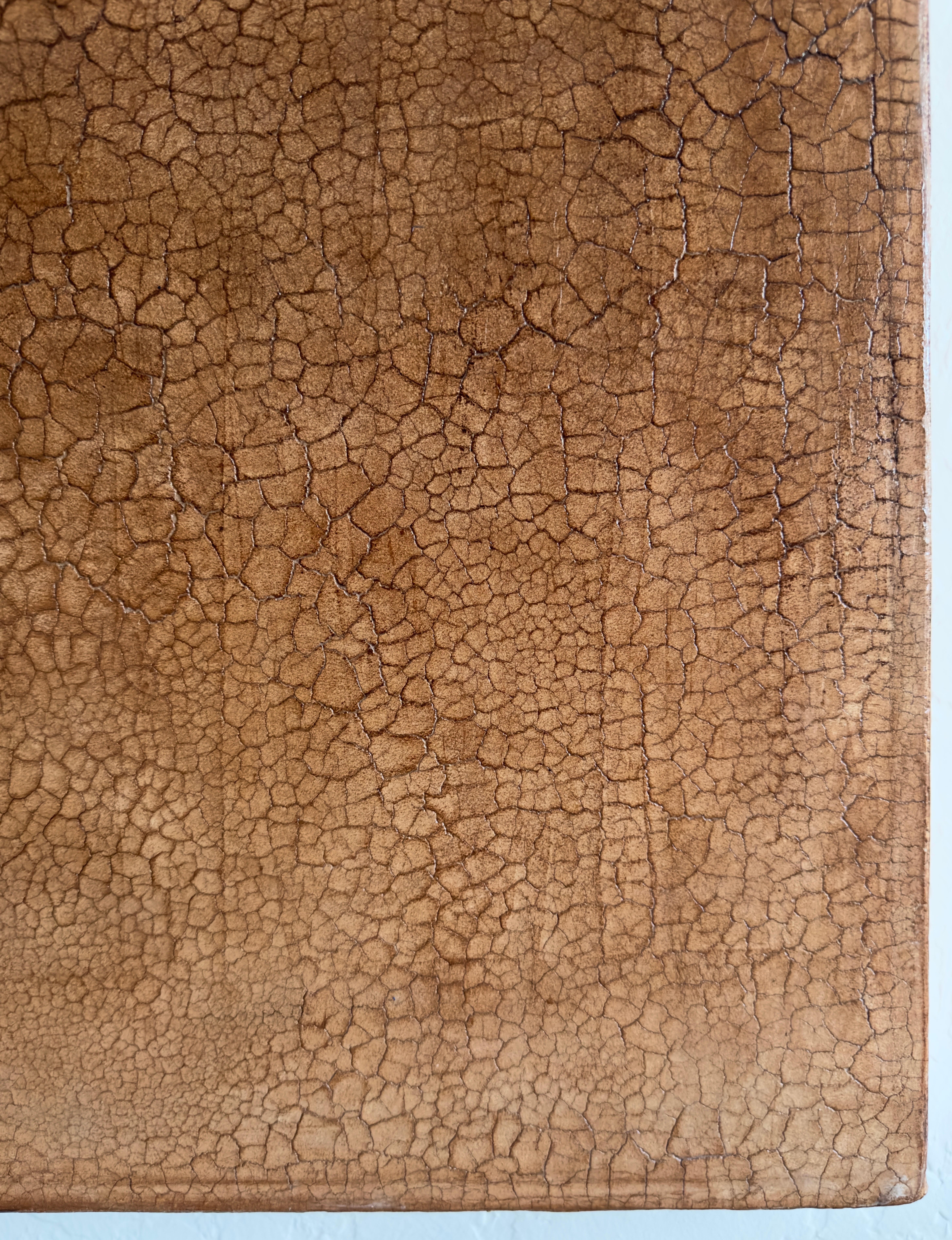 Original Contemporary Minimalist Large scale Texture painting Burnt Orange Oil (peinture à l'huile orange brûlée) en vente 3